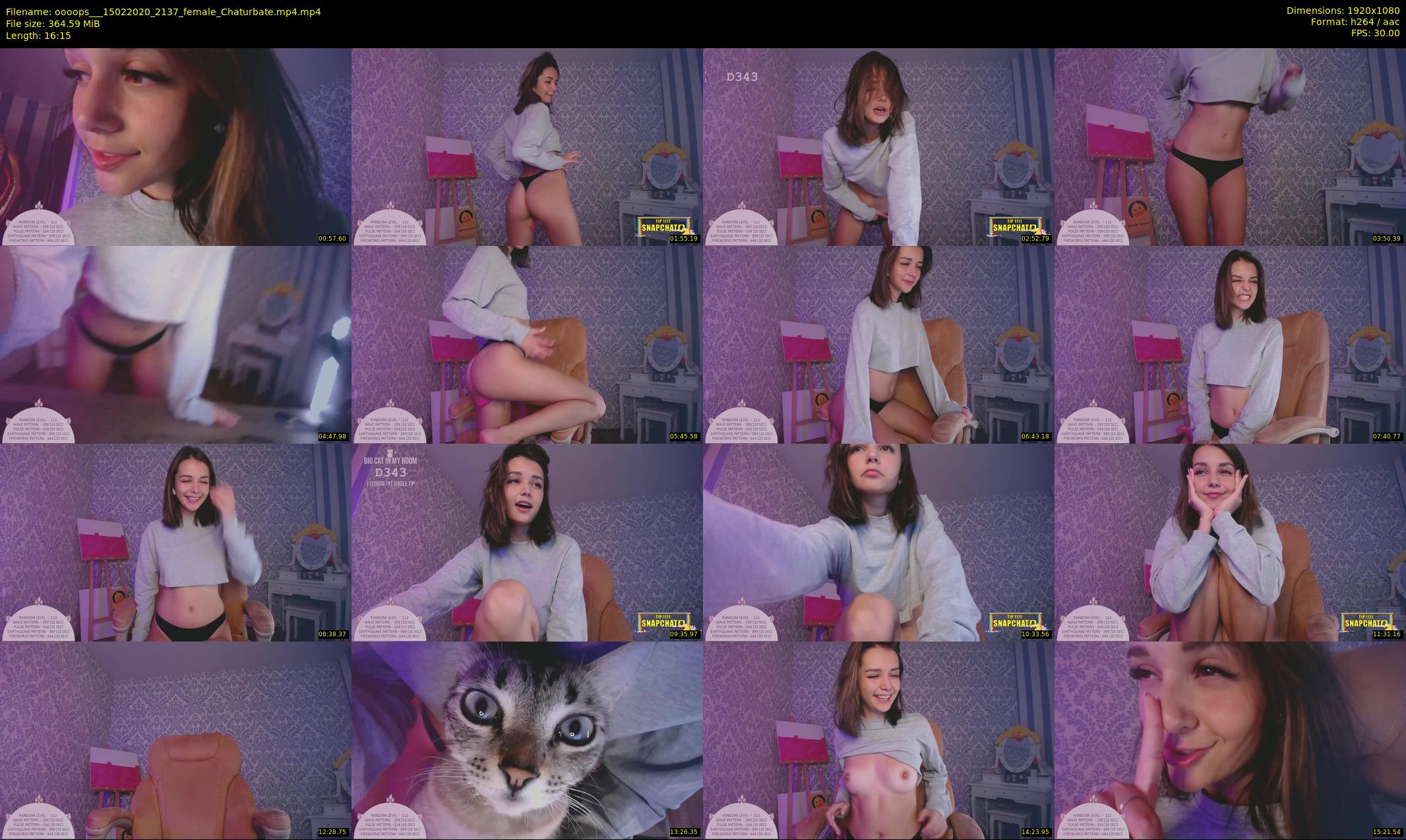oooops__ — 17 minute Chaturbate female cam show recording, 1080p, Feb 15, 2020