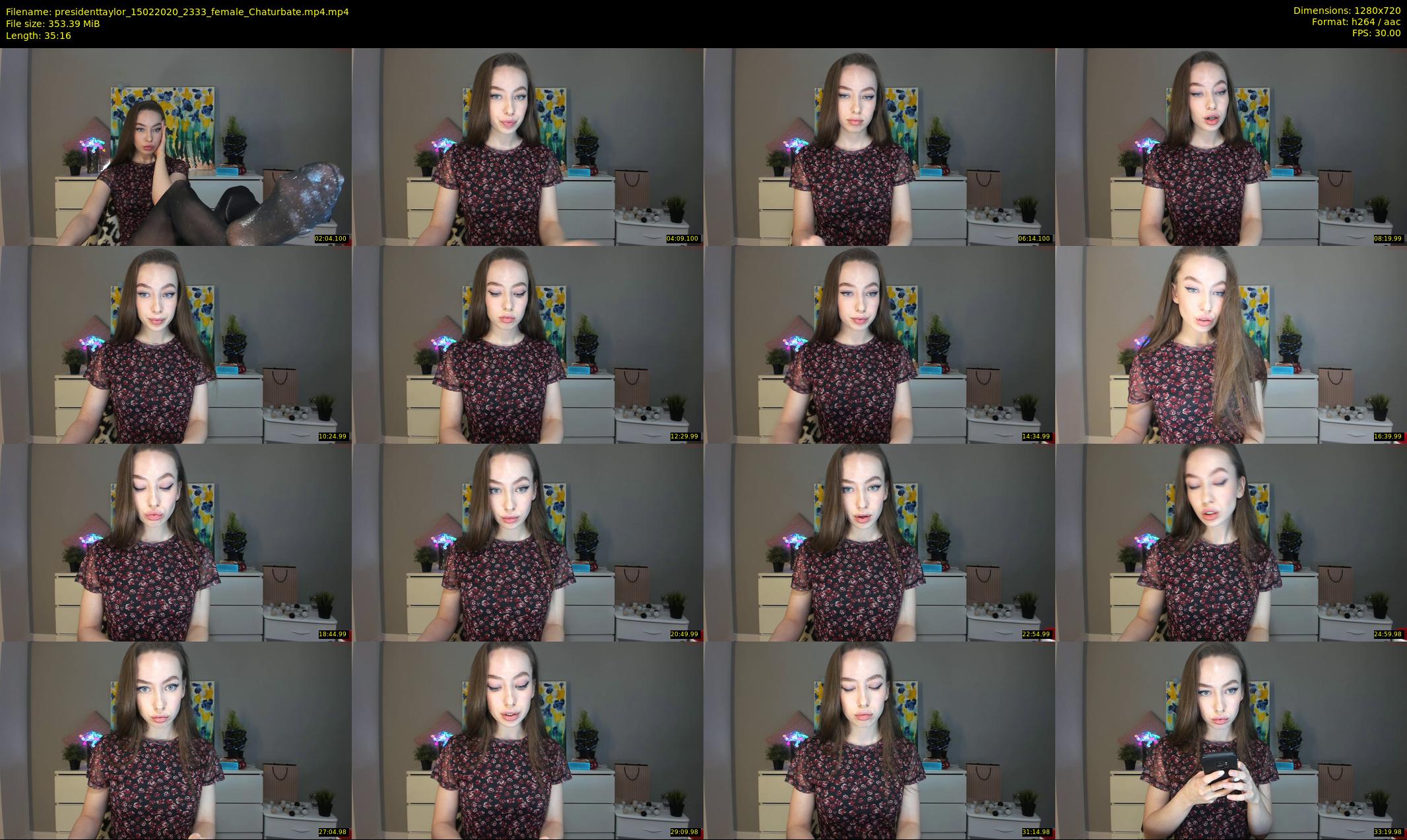 presidenttaylor — 36 minute Chaturbate female cam show recording, 720p, Feb 15, 2020
