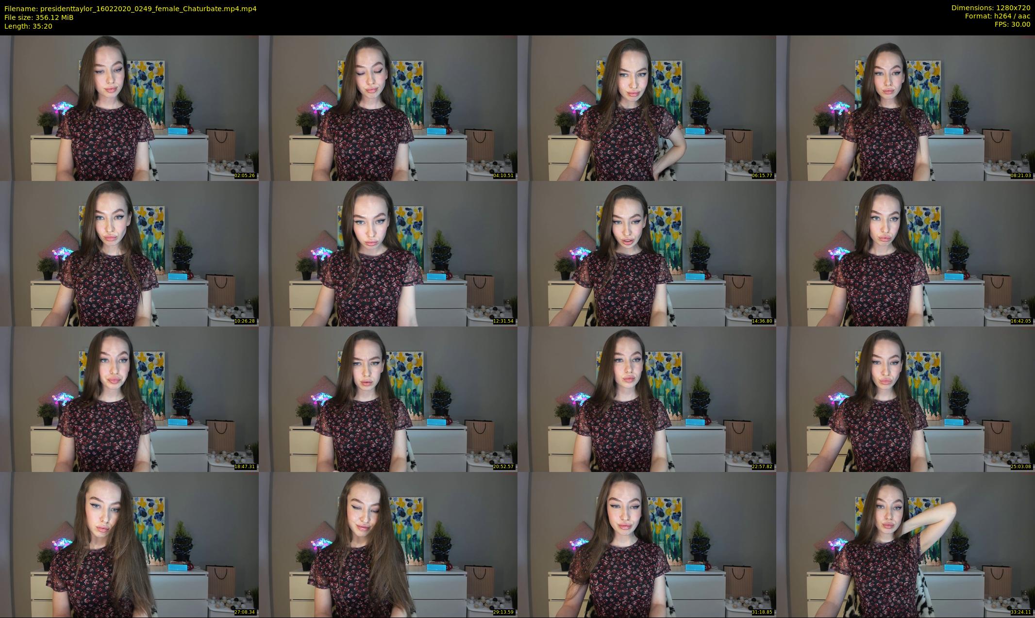 presidenttaylor — 36 minute Chaturbate female cam show recording, 720p, Feb 16, 2020