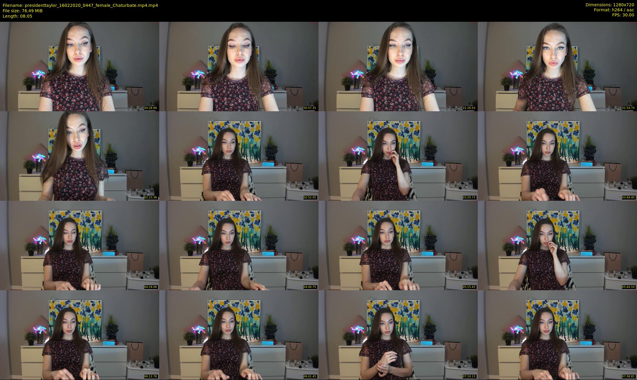 presidenttaylor — 9 minute Chaturbate female cam show recording, 720p, Feb 16, 2020