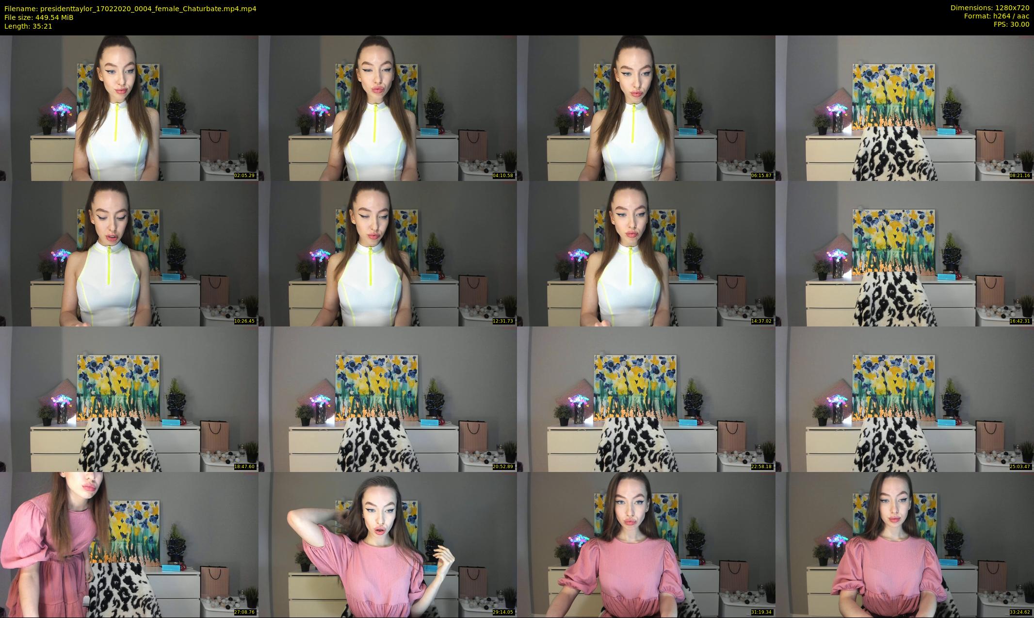presidenttaylor — 36 minute Chaturbate female cam show recording, 720p, Feb 17, 2020