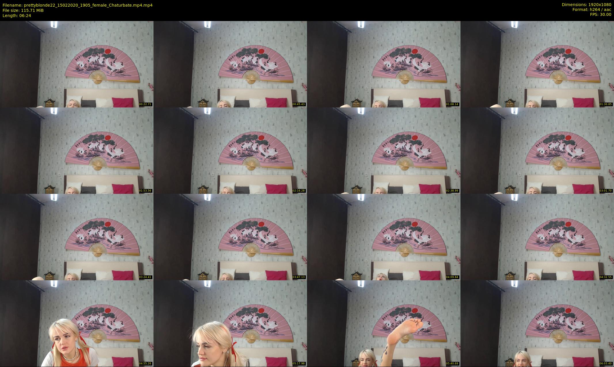 prettyblonde22 — 7 minute Chaturbate female cam show recording, 1080p, Feb 15, 2020