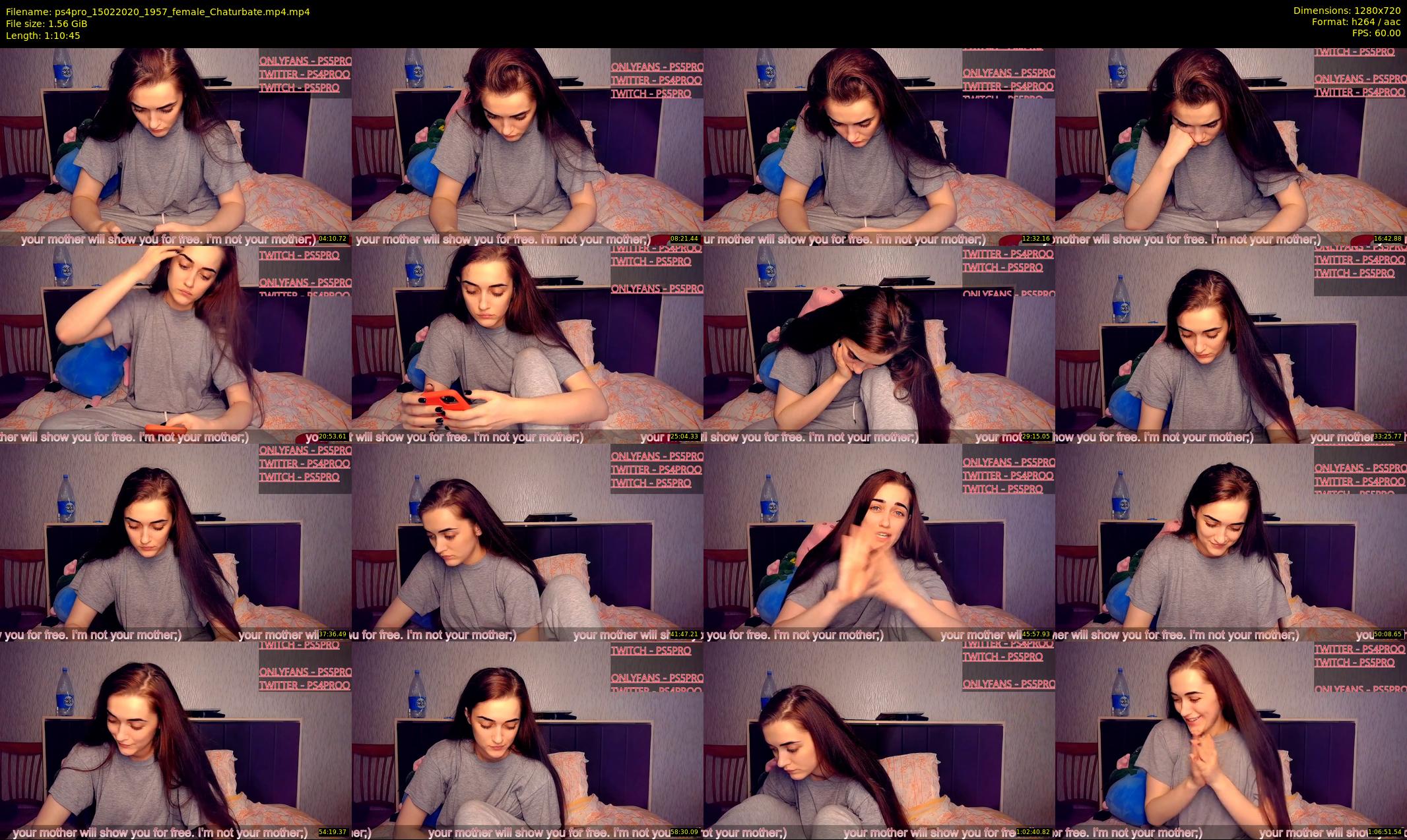 ps4pro — 71 minute Chaturbate female cam show recording, 720p, Feb 15, 2020