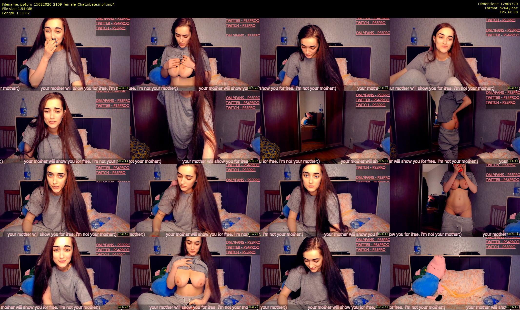 ps4pro — 72 minute Chaturbate female cam show recording, 720p, Feb 15, 2020