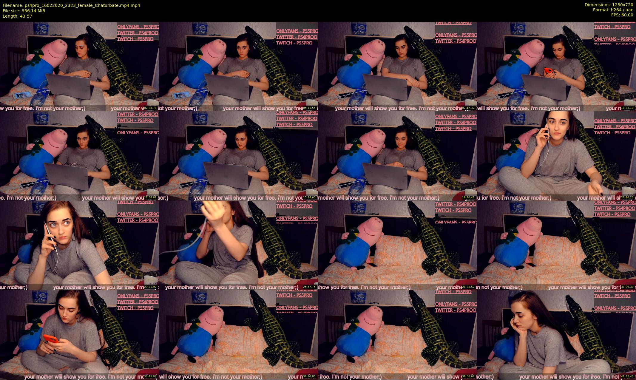 ps4pro — 44 minute Chaturbate female cam show recording, 720p, Feb 16, 2020