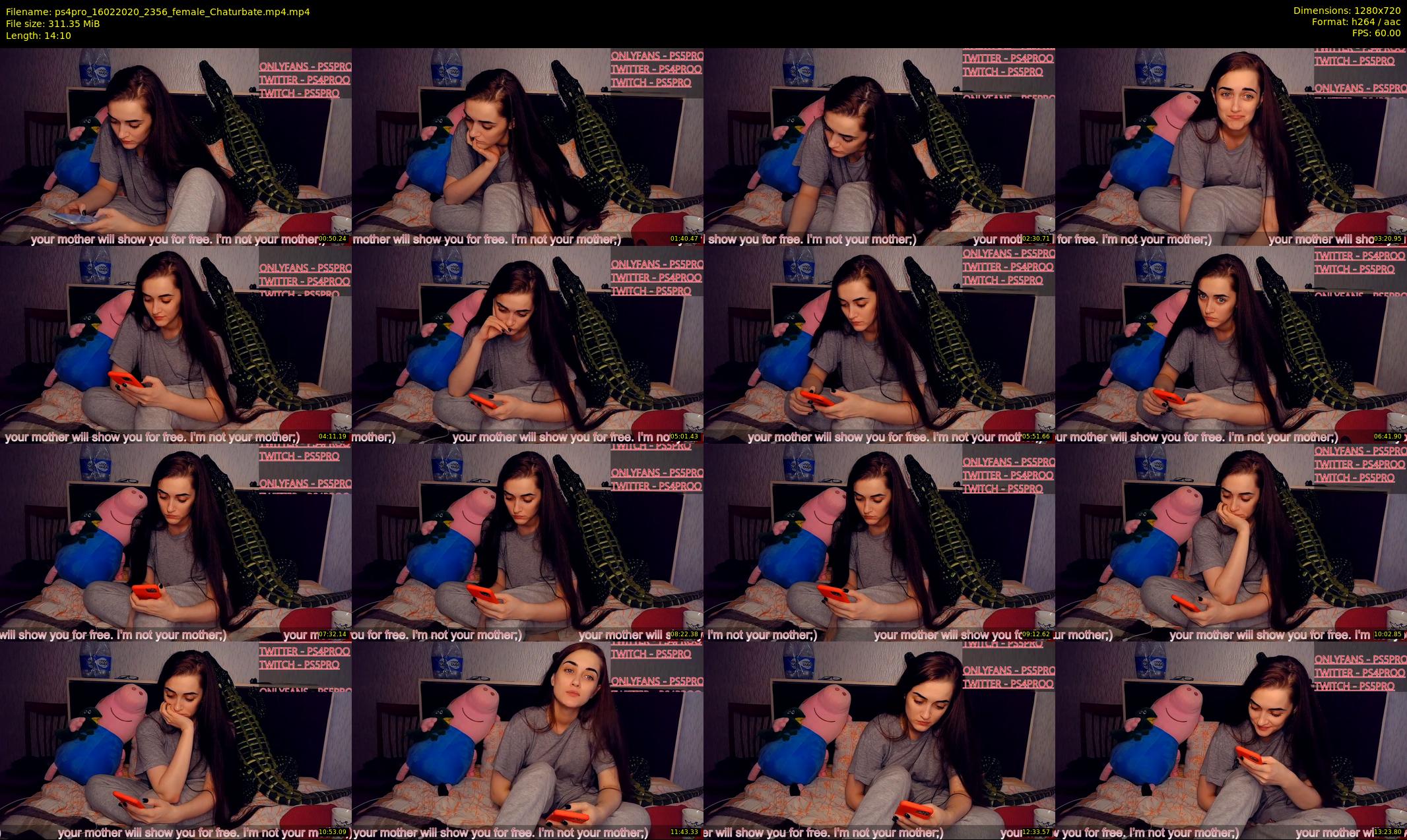 ps4pro — 15 minute Chaturbate female cam show recording, 720p, Feb 16, 2020