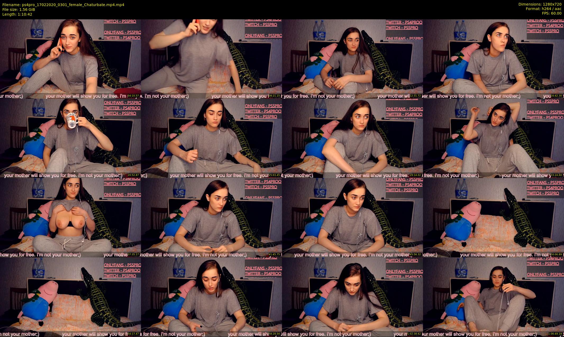 ps4pro — 71 minute Chaturbate female cam show recording, 720p, Feb 17, 2020