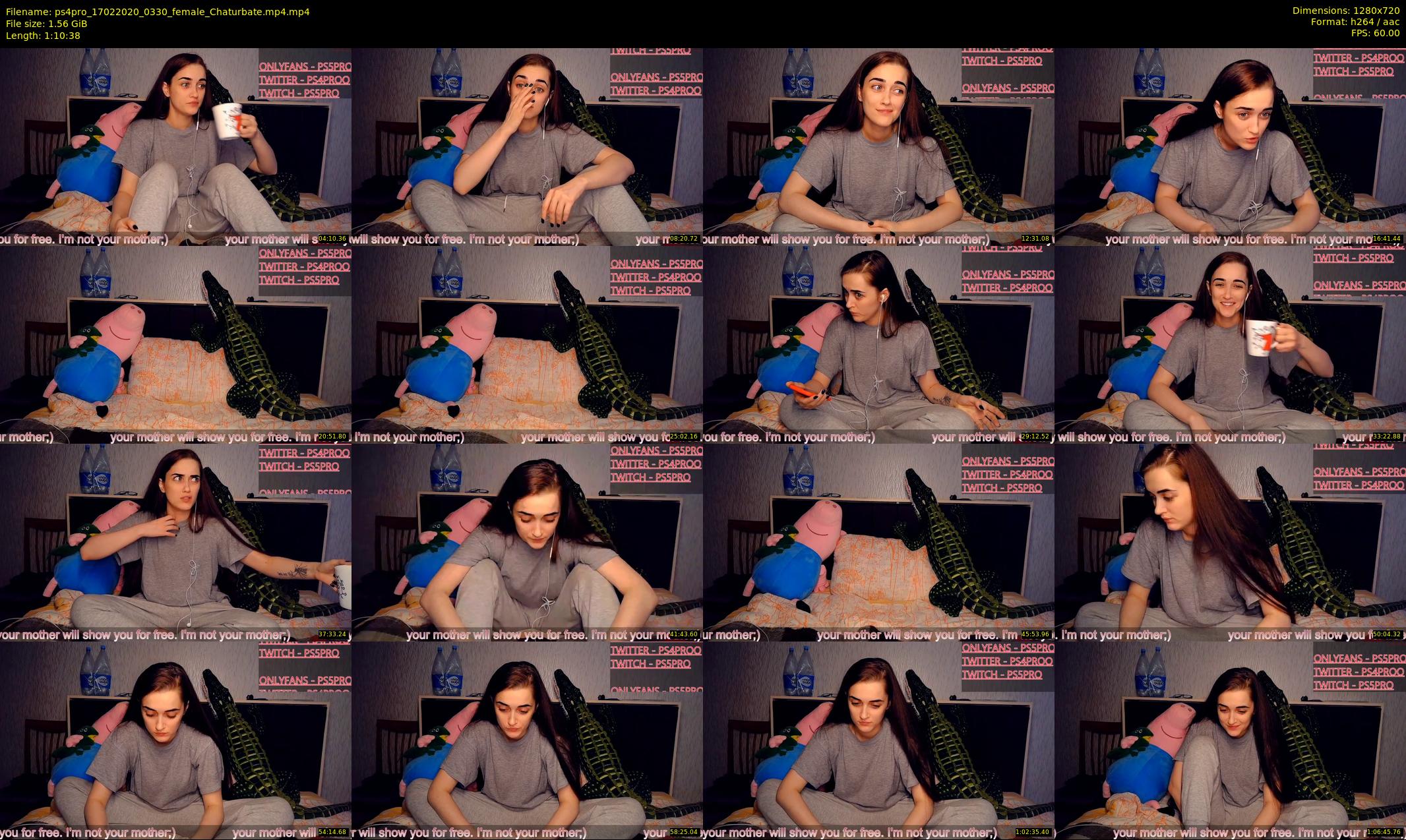 ps4pro — 71 minute Chaturbate female cam show recording, 720p, Feb 17, 2020