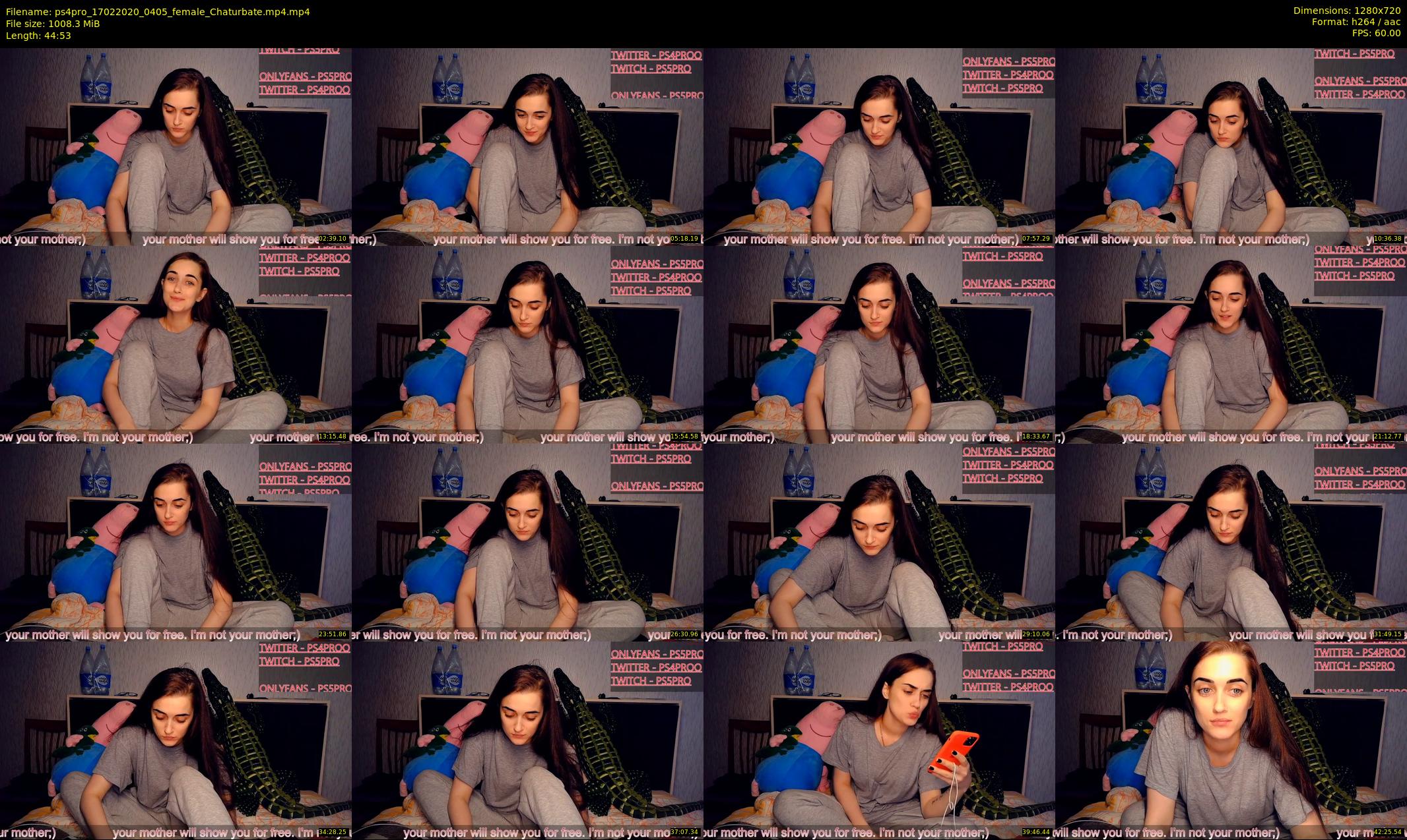 ps4pro — 45 minute Chaturbate female cam show recording, 720p, Feb 17, 2020