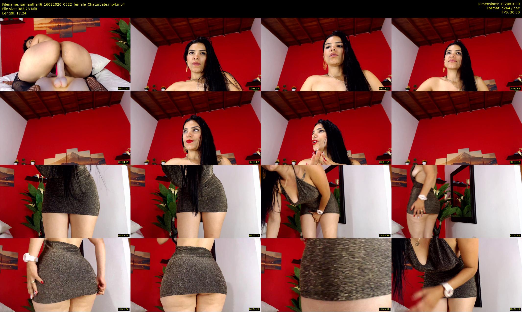 samantha46 — 18 minute Chaturbate female cam show recording, 1080p, Feb 16, 2020