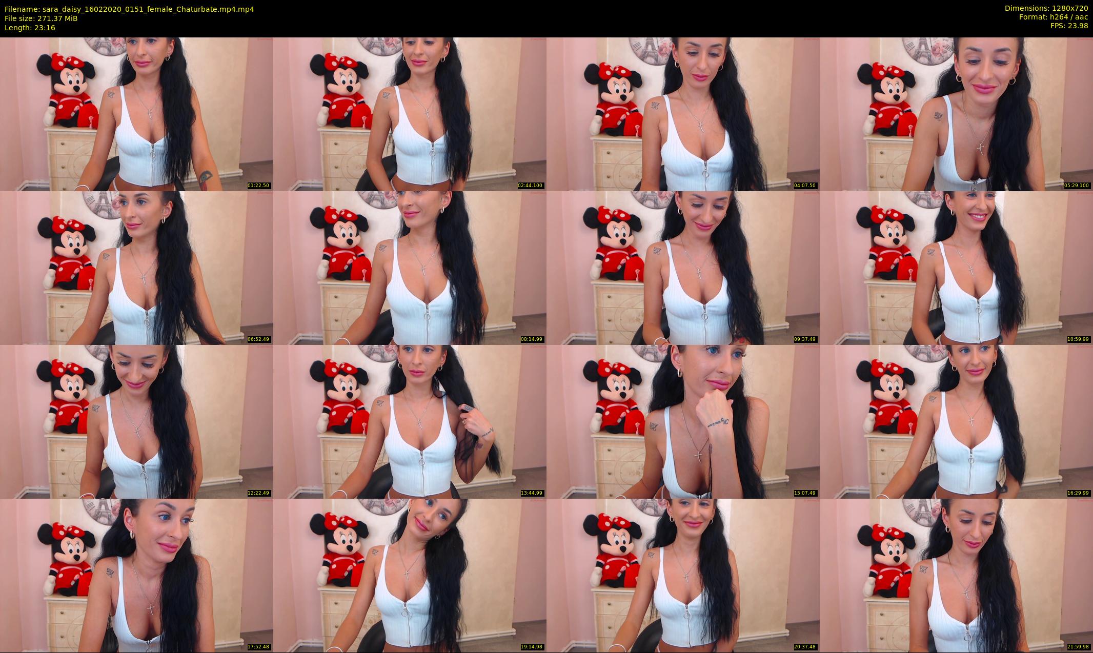 sara_daisy — 24 minute Chaturbate female cam show recording, 720p, Feb 16, 2020