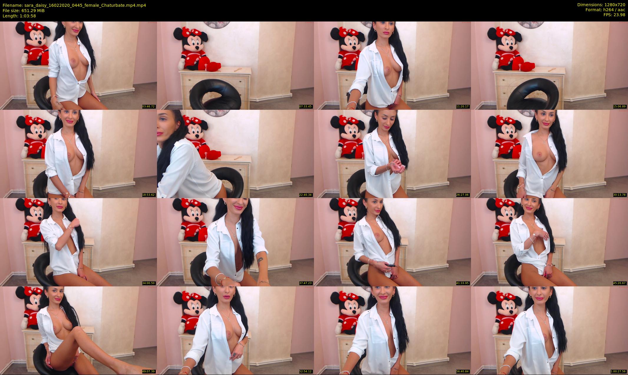 sara_daisy — 64 minute Chaturbate female cam show recording, 720p, Feb 16, 2020