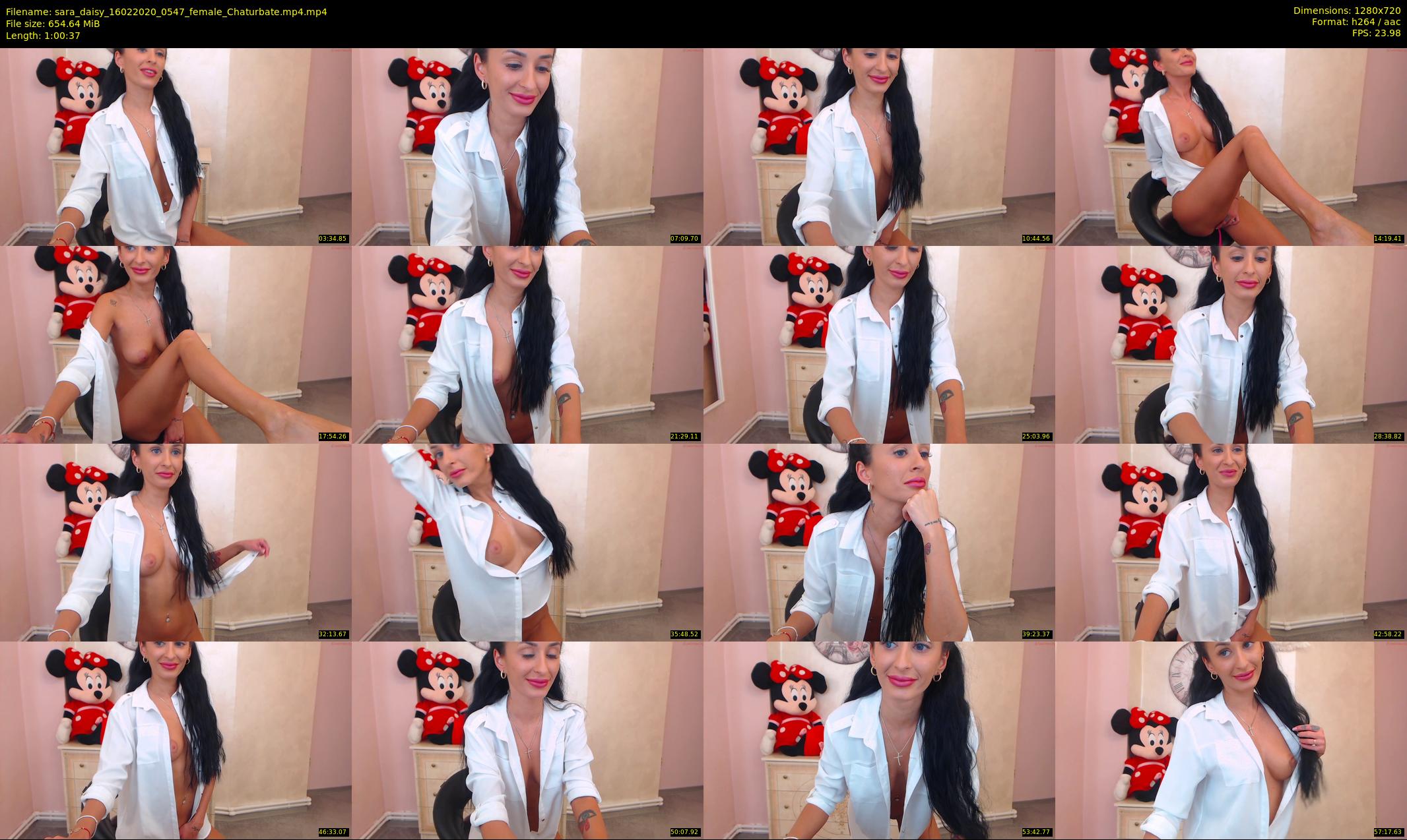 sara_daisy — 61 minute Chaturbate female cam show recording, 720p, Feb 16, 2020