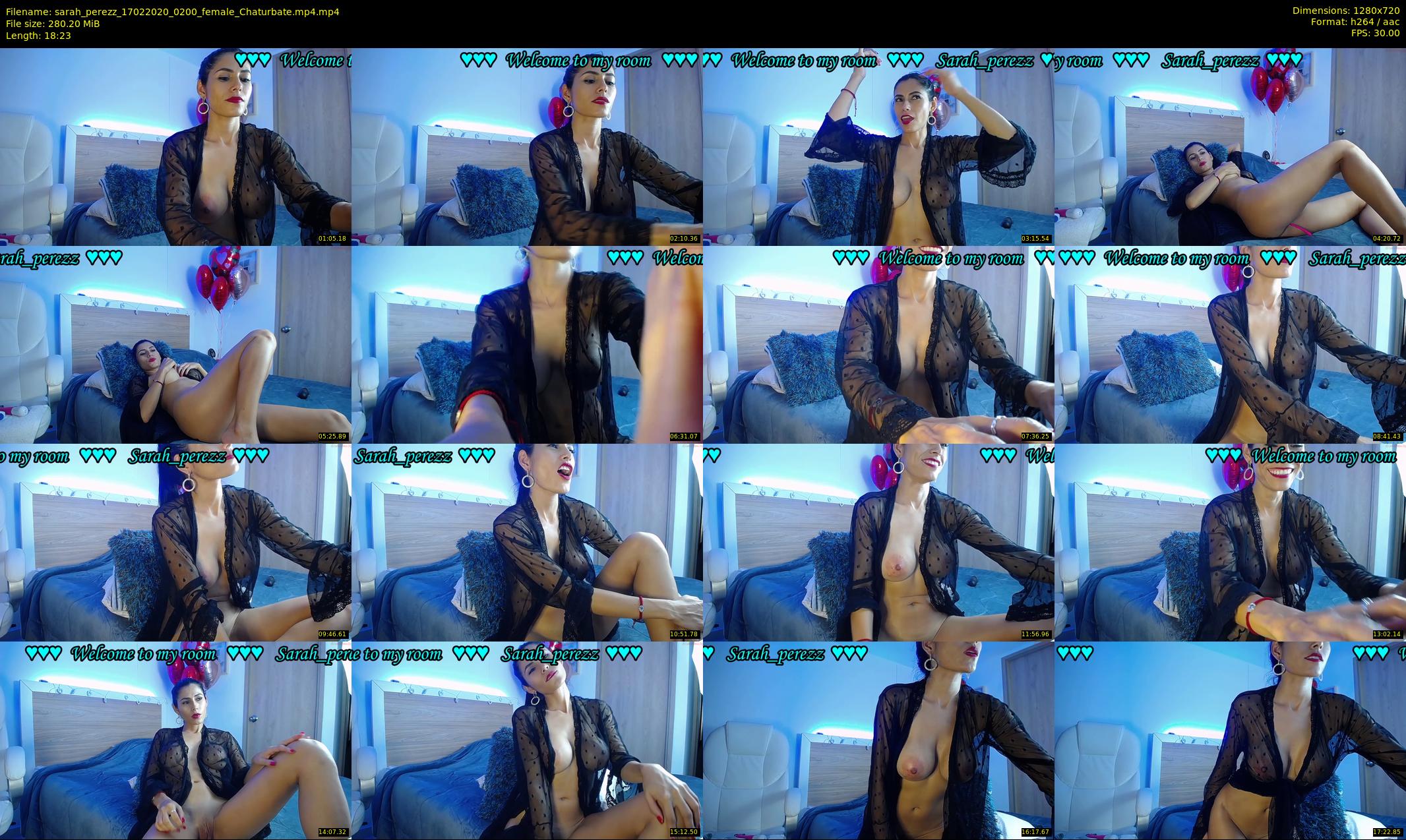 sarah_perezz — 19 minute Chaturbate female cam show recording, 720p, Feb 17, 2020