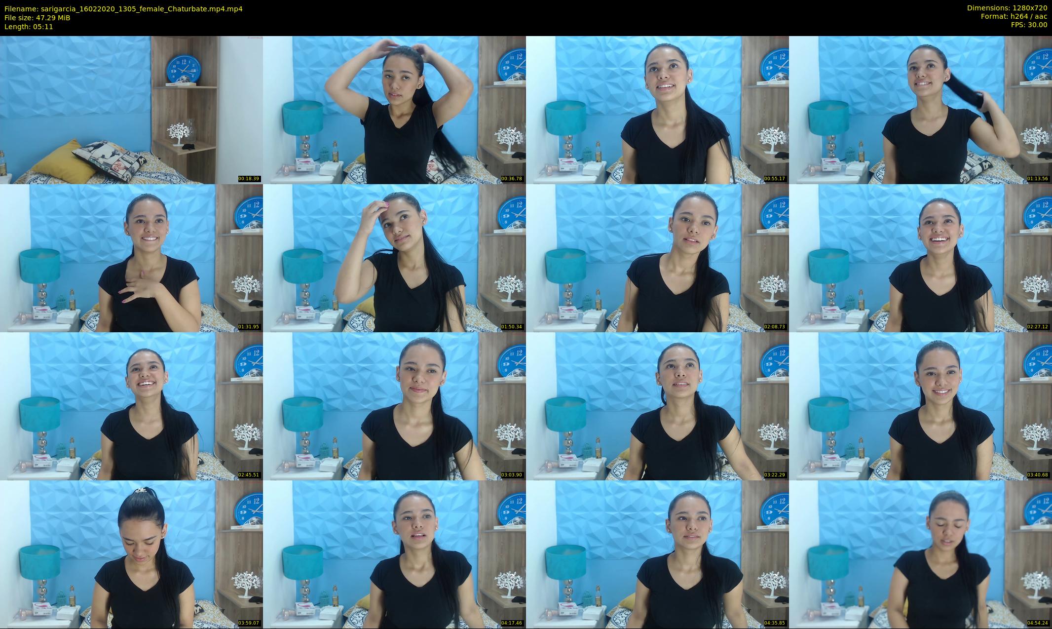 sarigarcia — 6 minute Chaturbate female cam show recording, 720p, Feb 16, 2020