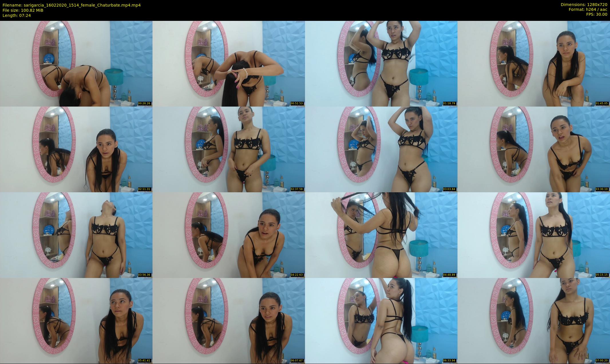 sarigarcia — 8 minute Chaturbate female cam show recording, 720p, Feb 16, 2020
