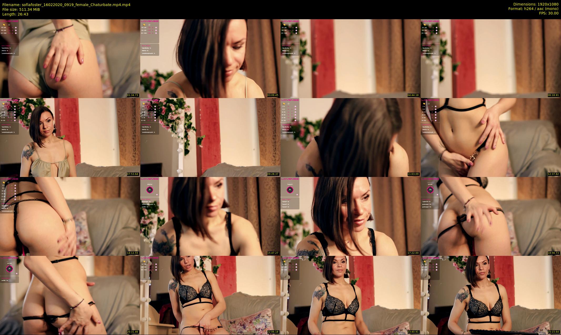 sofiafoster — 27 minute Chaturbate female cam show recording, 1080p, Feb 16, 2020