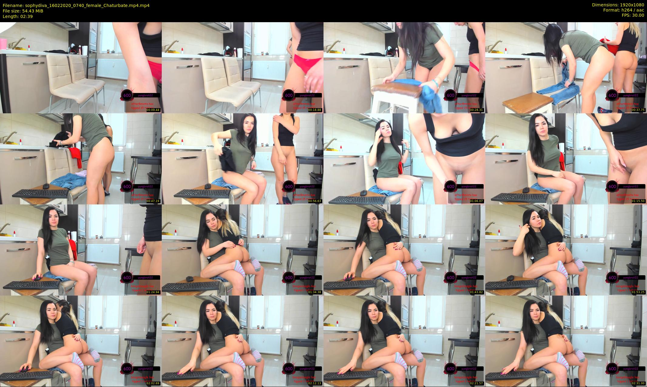 sophydiva — 3 minute Chaturbate female cam show recording, 1080p, Feb 16, 2020