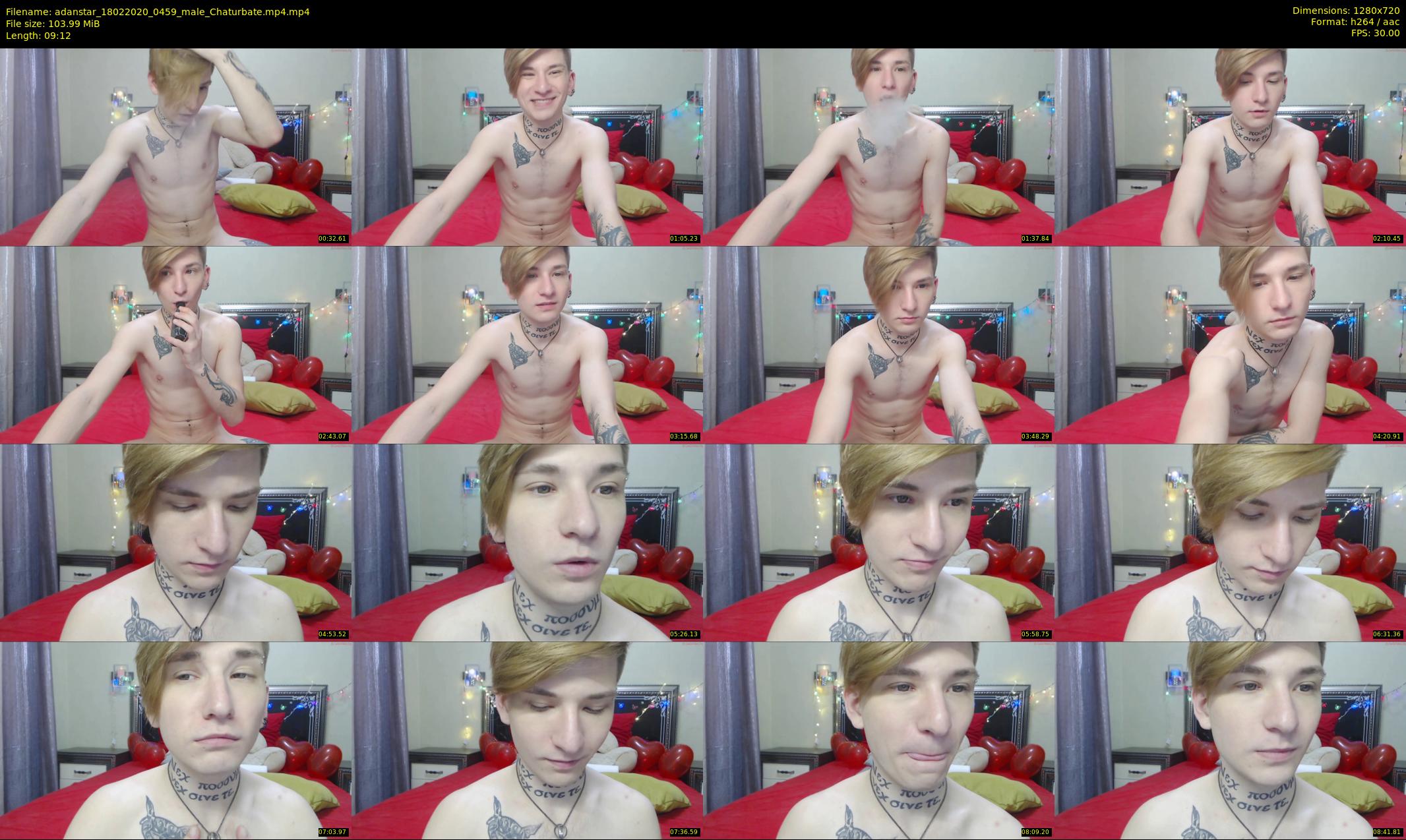 adanstar — 10 minute Chaturbate male cam show recording, 720p, Feb 18, 2020