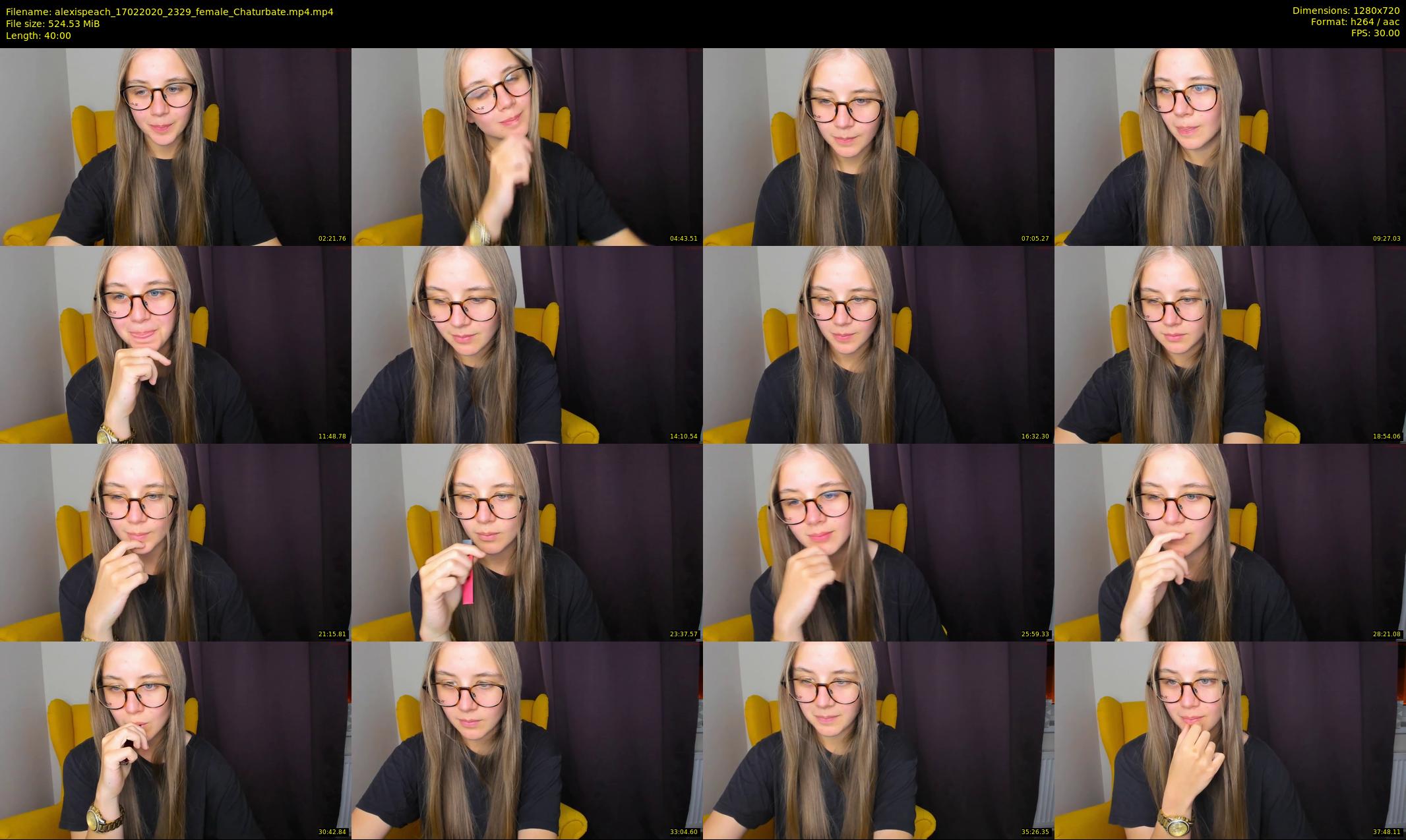 alexispeach — 40 minute Chaturbate female cam show recording, 720p, Feb 17, 2020
