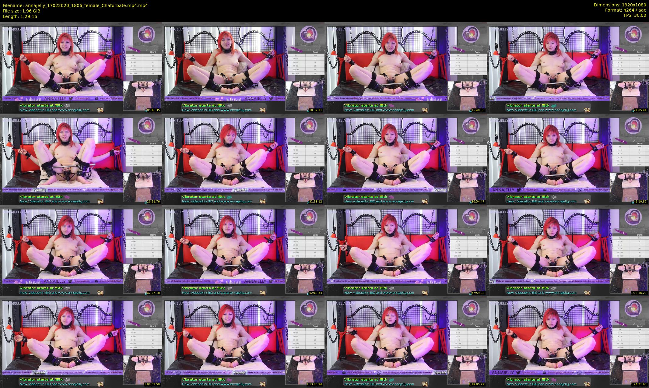 annajelly — 90 minute Chaturbate couple cam show recording, 1080p, Feb 17, 2020
