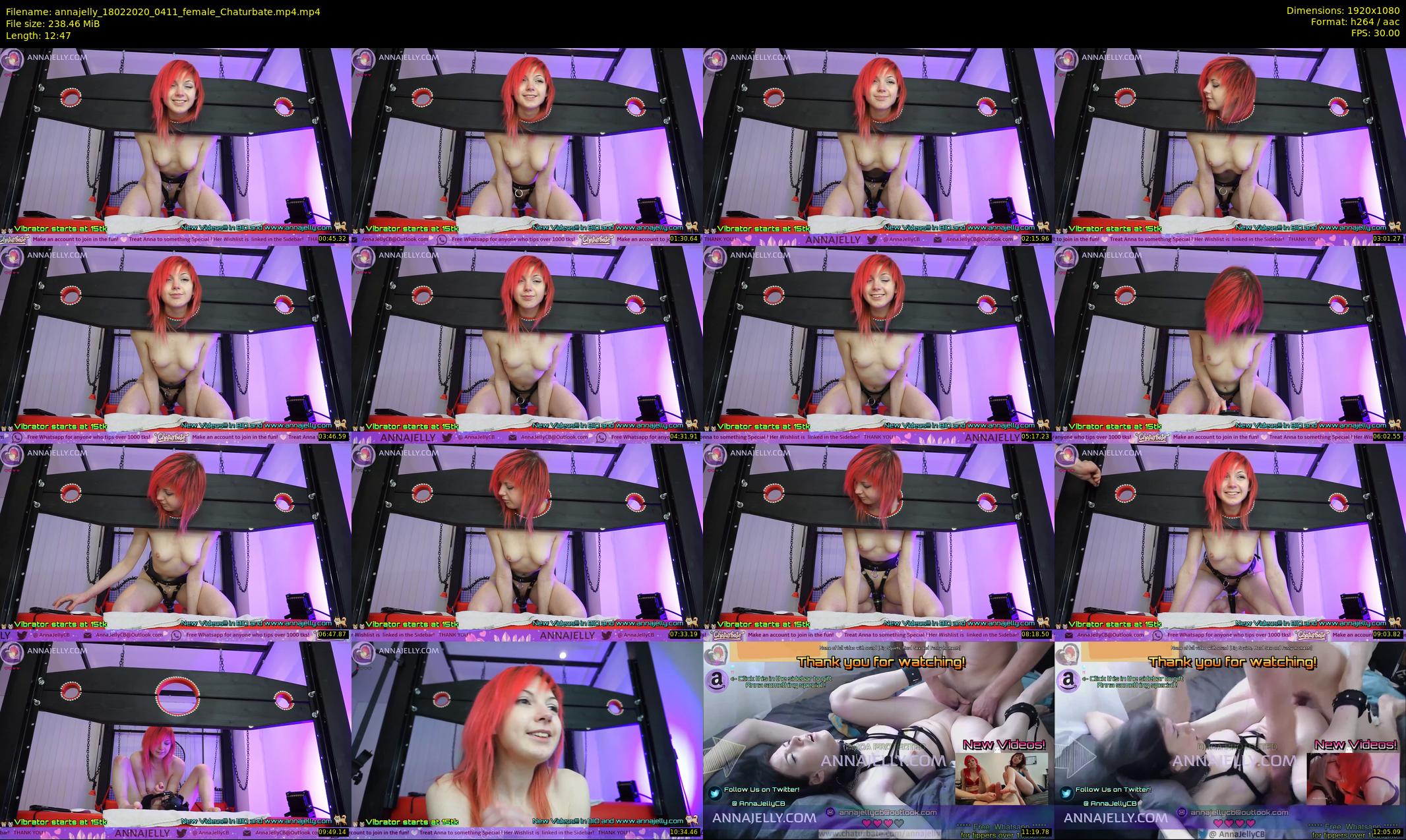annajelly — 13 minute Chaturbate couple cam show recording, 1080p, Feb 18, 2020