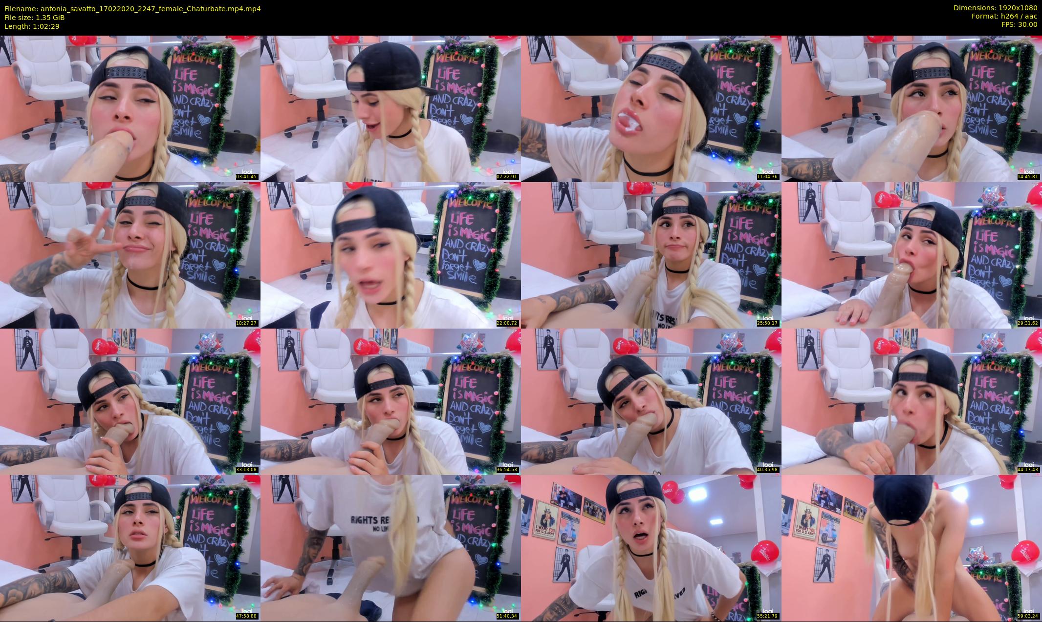 antonia_savatto — 63 minute Chaturbate female cam show recording, 1080p, Feb 17, 2020