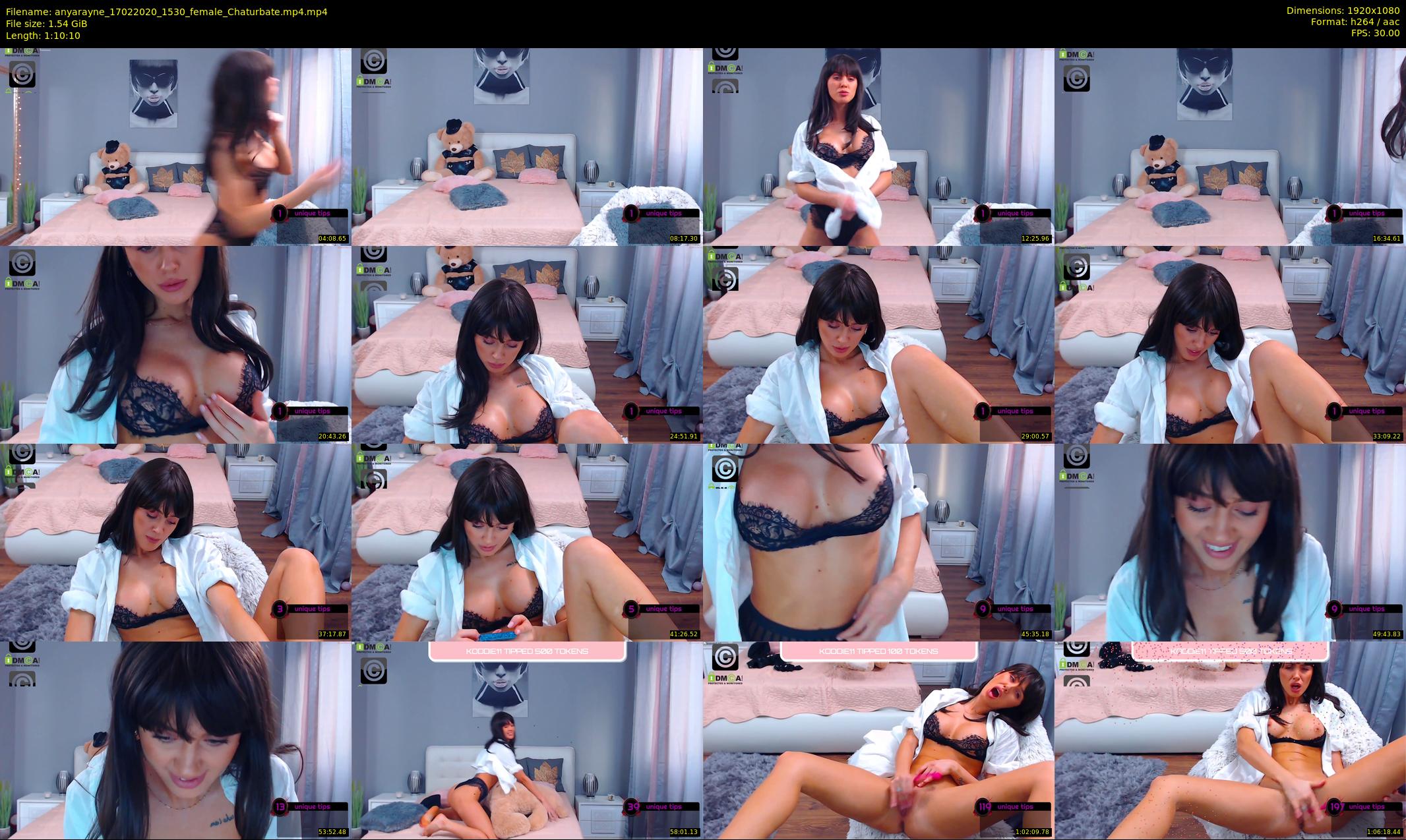 anyarayne — 71 minute Chaturbate female cam show recording, 1080p, Feb 17, 2020