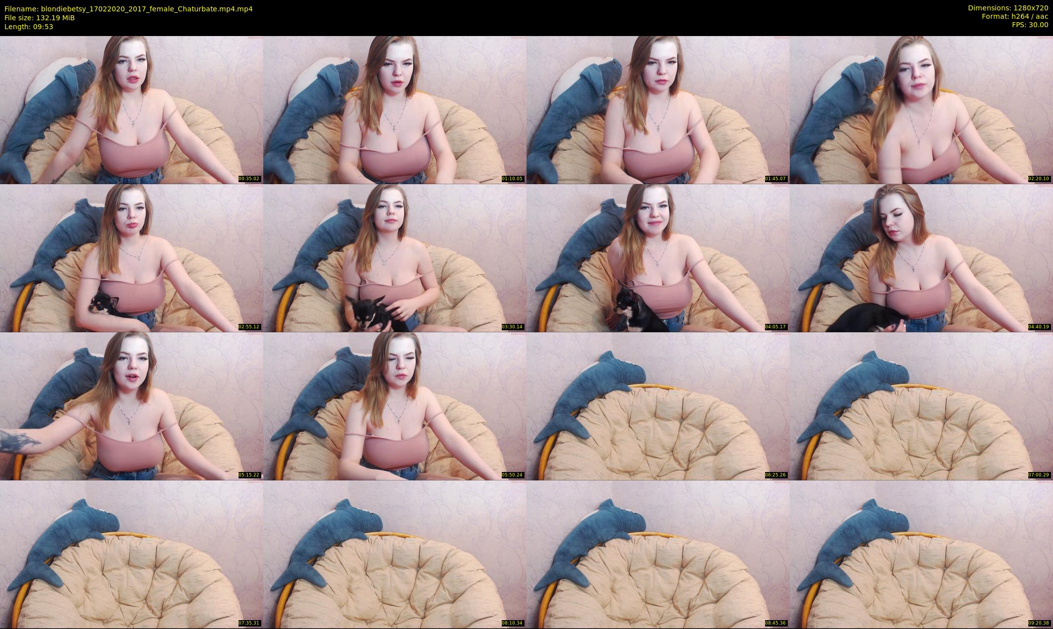 blondiebetsy — 10 minute Chaturbate female cam show recording, 720p, Feb 17, 2020