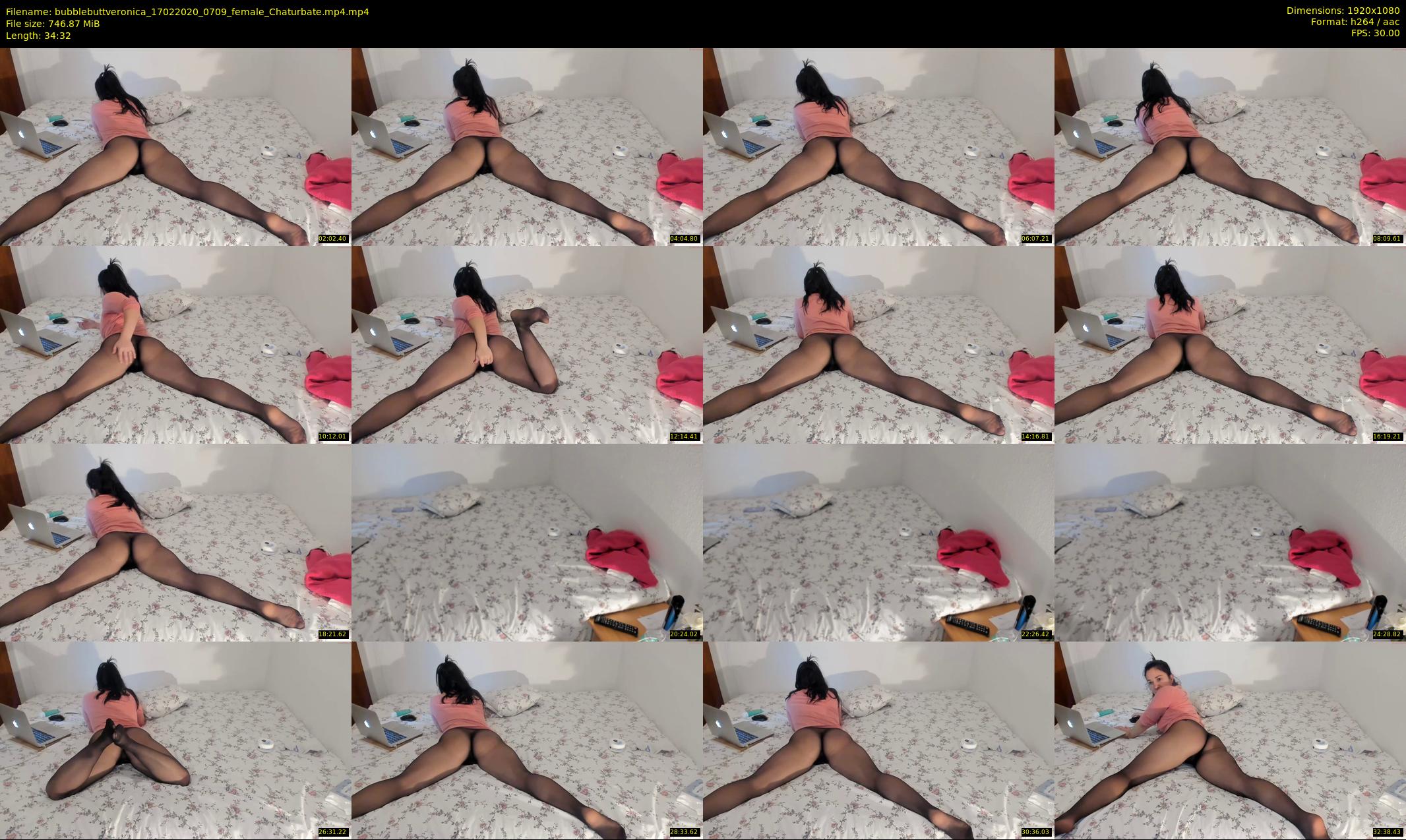 bubblebuttveronica — 35 minute Chaturbate female cam show recording, 1080p, Feb 17, 2020