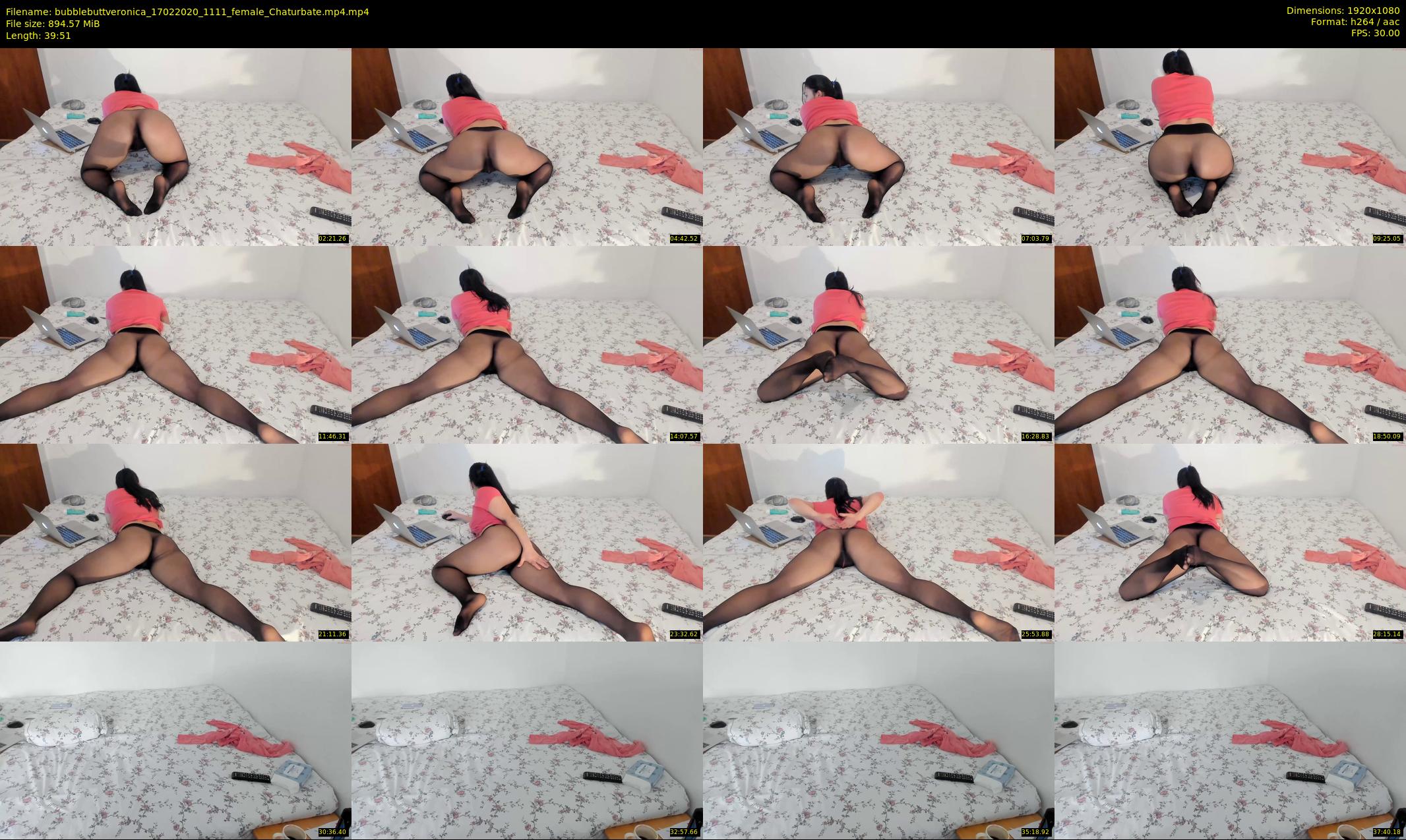 bubblebuttveronica — 40 minute Chaturbate female cam show recording, 1080p, Feb 17, 2020
