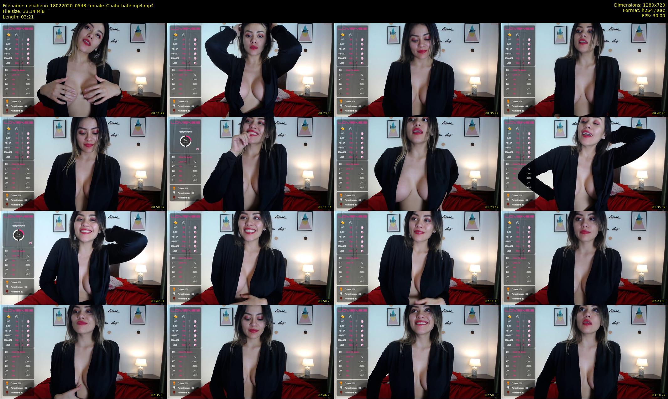 celiahenn — 4 minute Chaturbate female cam show recording, 720p, Feb 18, 2020