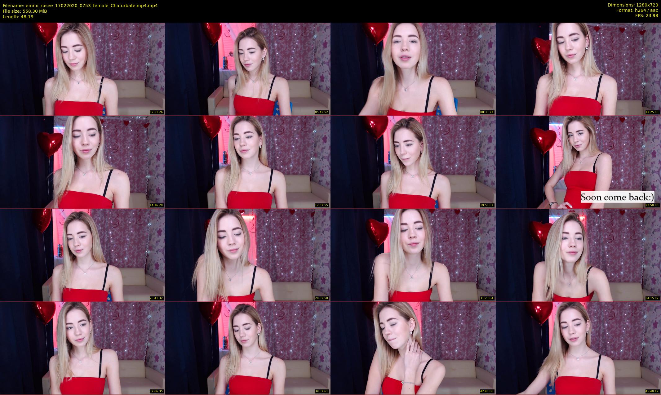 emmi_rosee — 49 minute Chaturbate female cam show recording, 720p, Feb 17, 2020