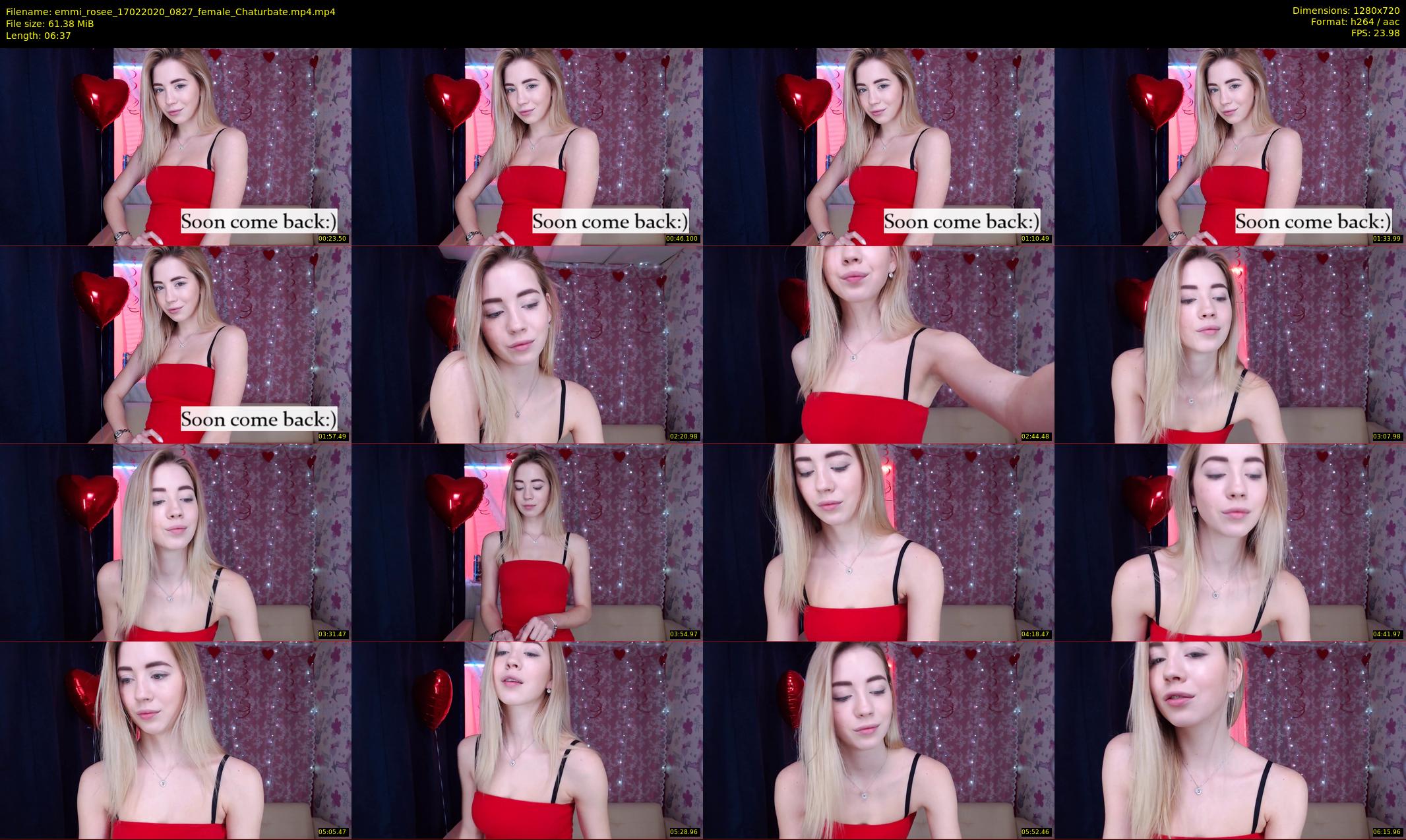 emmi_rosee — 7 minute Chaturbate female cam show recording, 720p, Feb 17, 2020