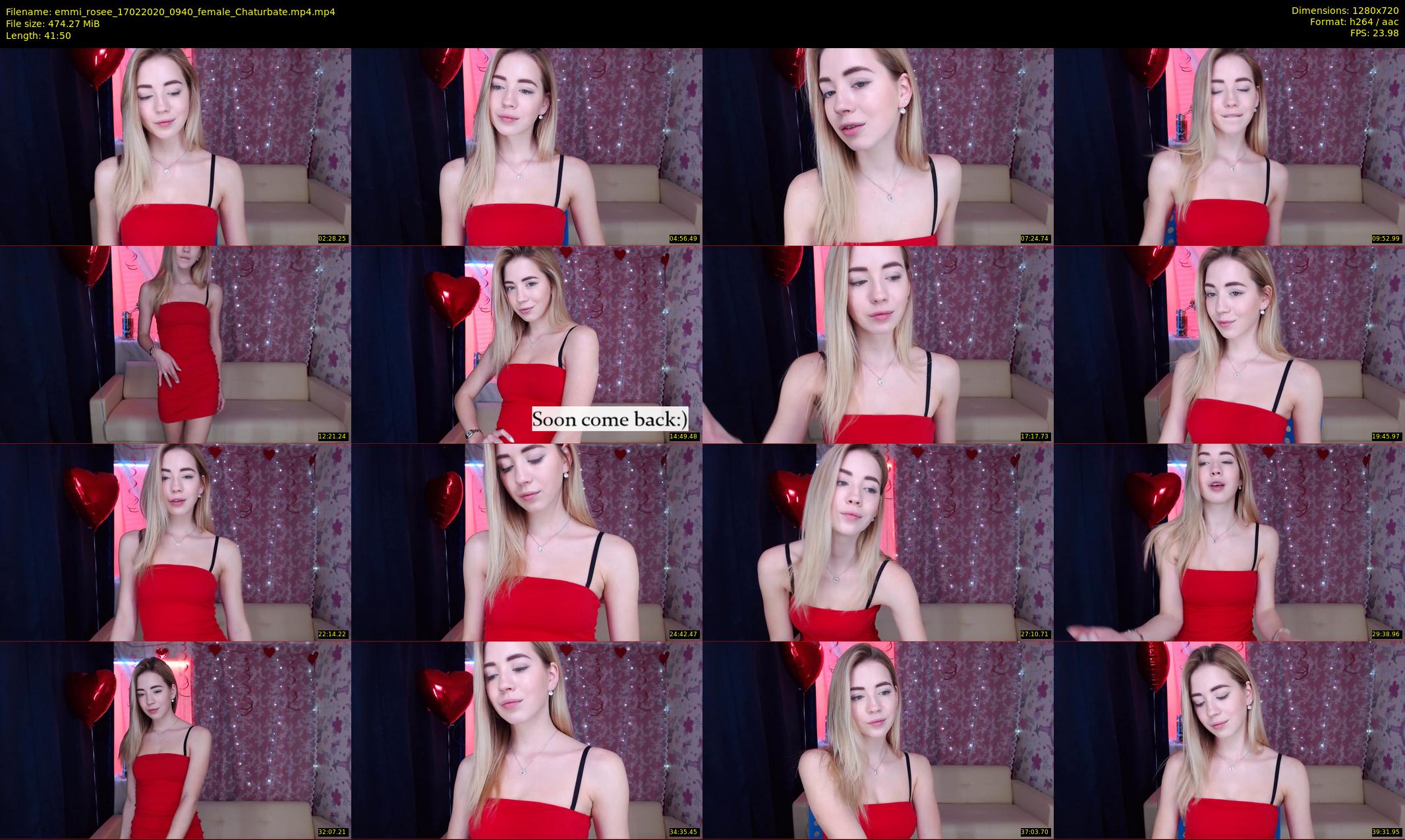 emmi_rosee — 42 minute Chaturbate female cam show recording, 720p, Feb 17, 2020