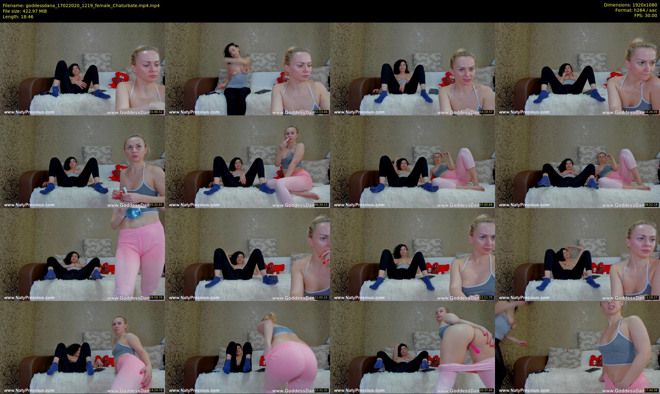 goddessdana — 19 minute Chaturbate female cam show recording, 1080p, Feb 17, 2020