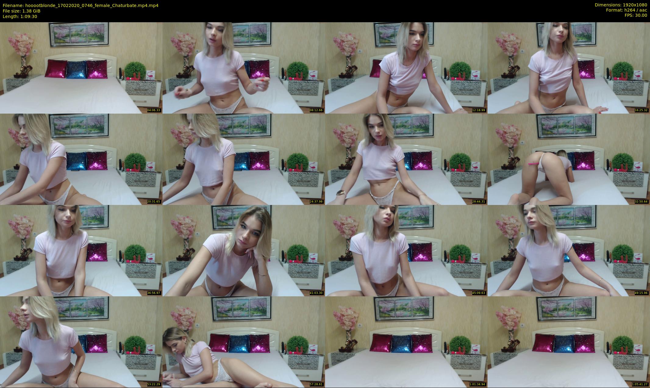 hooootblonde — 70 minute Chaturbate female cam show recording, 1080p, Feb 17, 2020