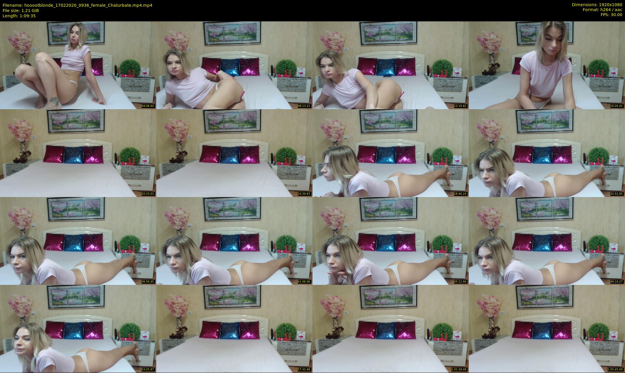 hooootblonde — 70 minute Chaturbate female cam show recording, 1080p, Feb 17, 2020