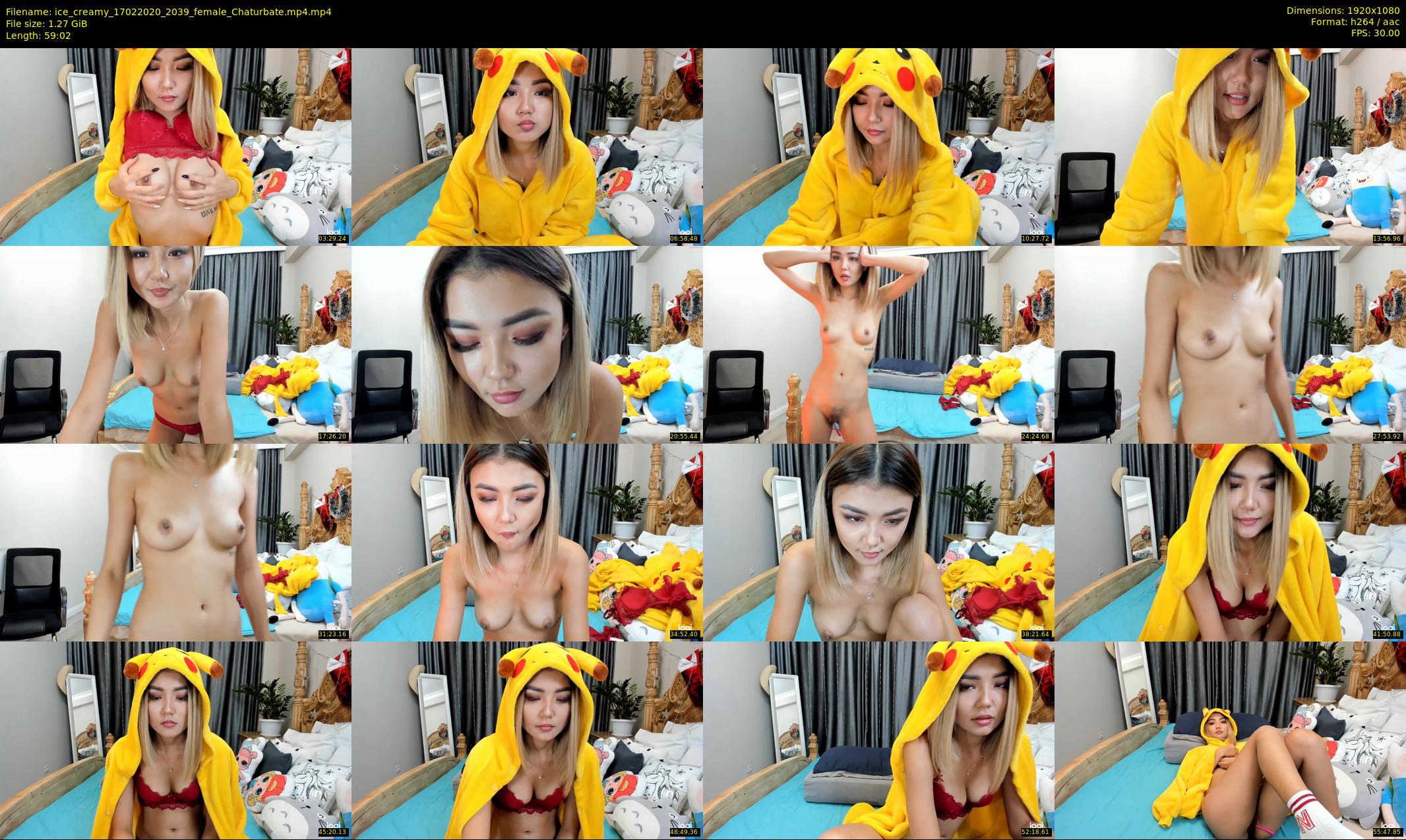 ice_creamy — 60 minute Chaturbate female cam show recording, 1080p, Feb 17, 2020