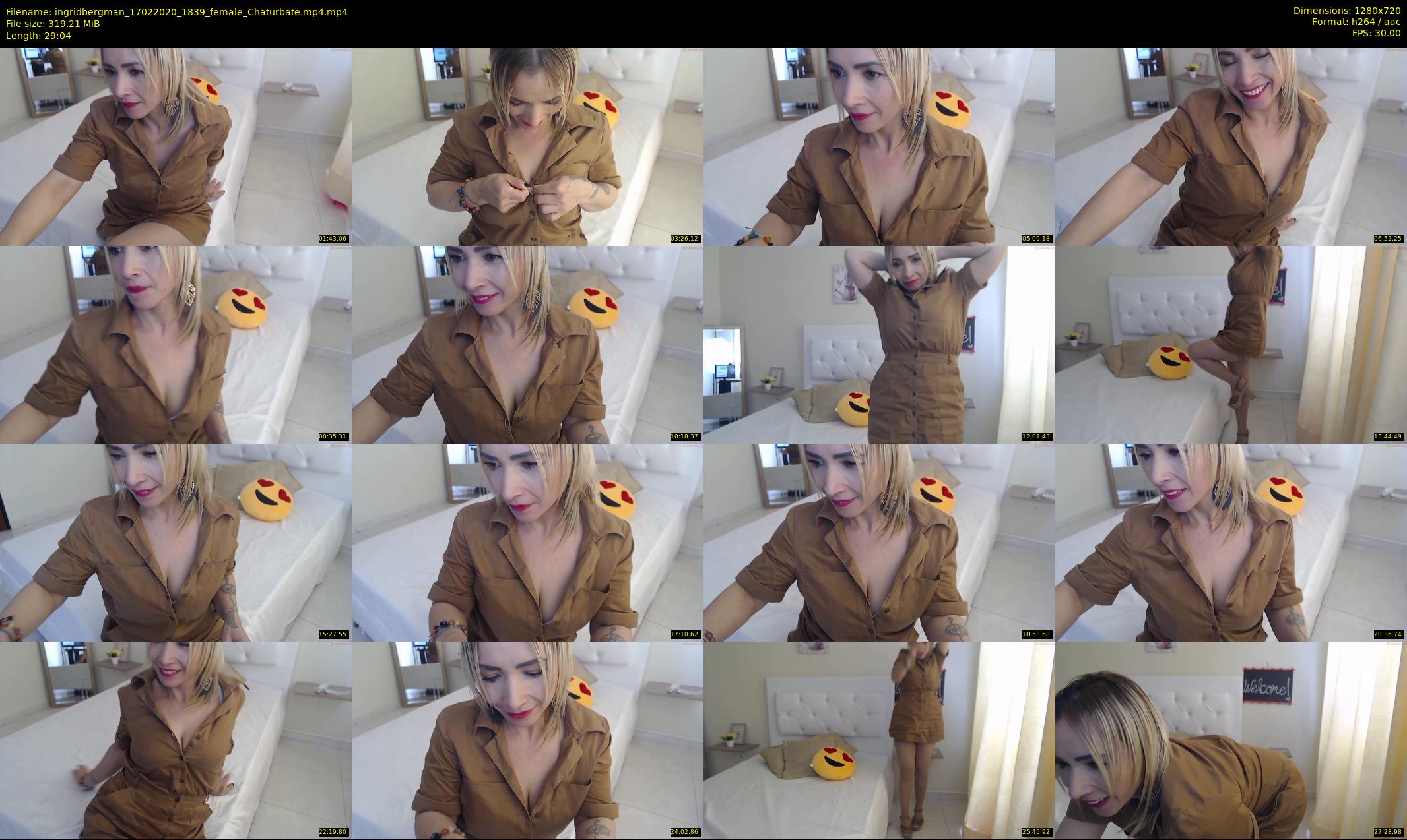 ingridbergman — 30 minute Chaturbate female cam show recording, 720p, Feb 17, 2020