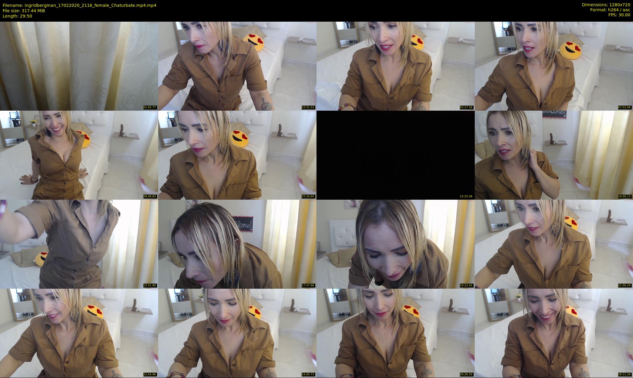 ingridbergman — 30 minute Chaturbate female cam show recording, 720p, Feb 17, 2020