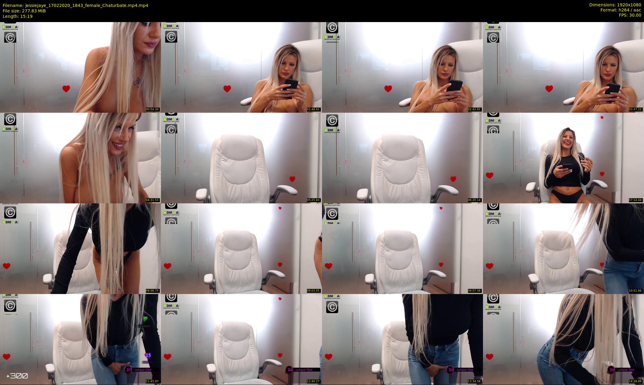 jessiejaye — 16 minute Chaturbate female cam show recording, 1080p, Feb 17, 2020