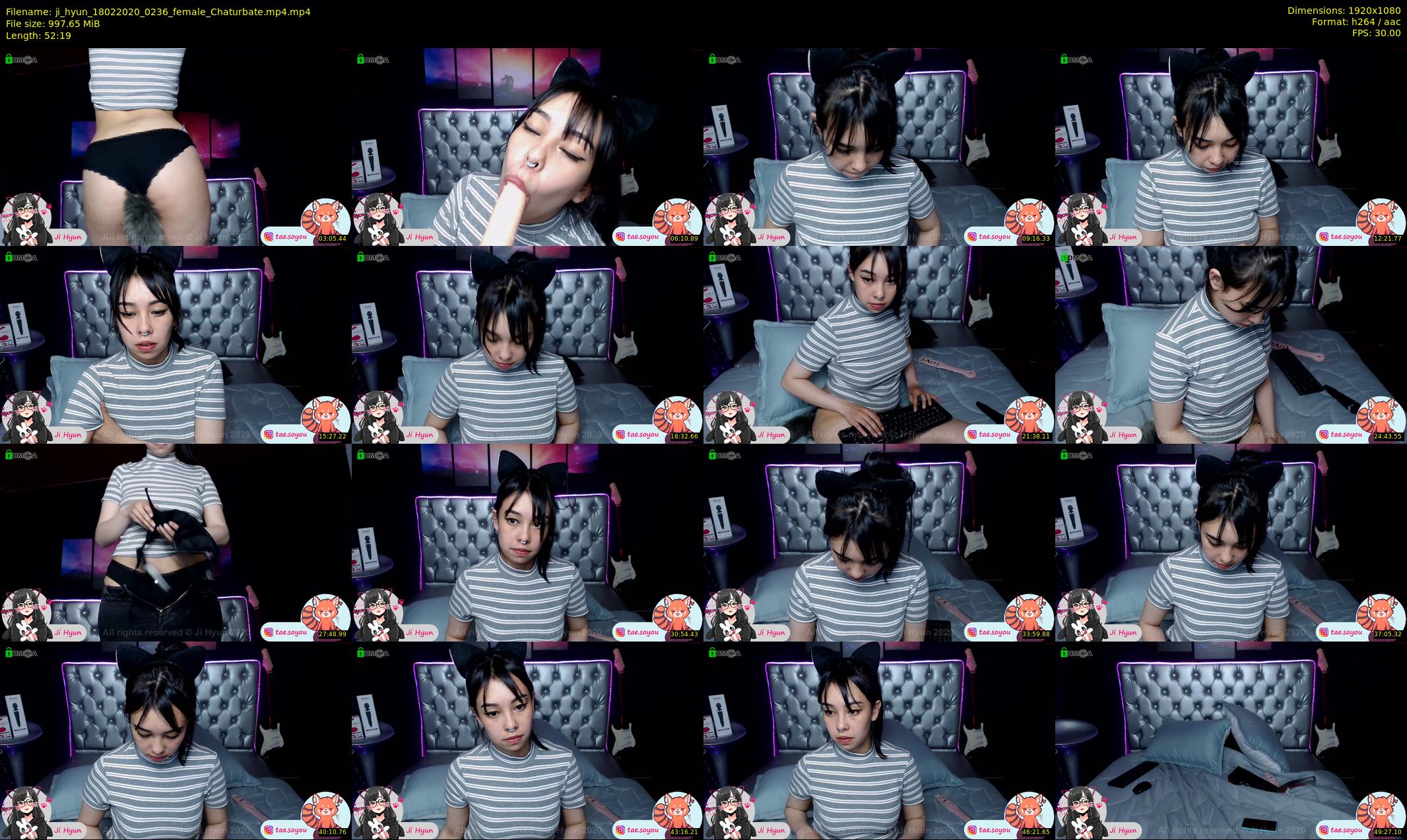 ji_hyun — 53 minute Chaturbate female cam show recording, 1080p, Feb 18, 2020