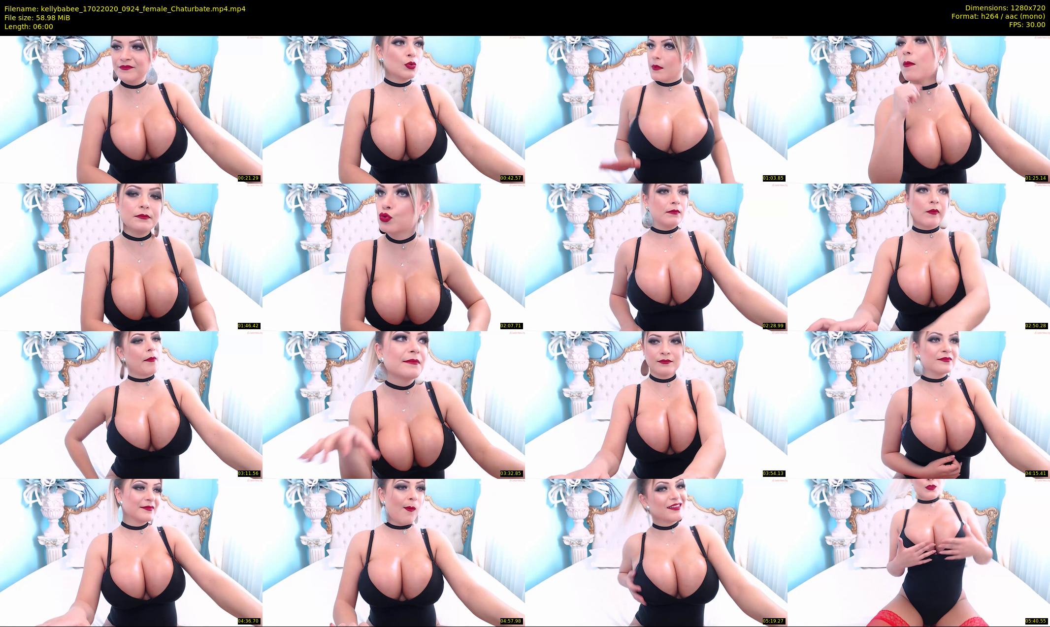 kellybabee — 6 minute Chaturbate female cam show recording, 720p, Feb 17, 2020