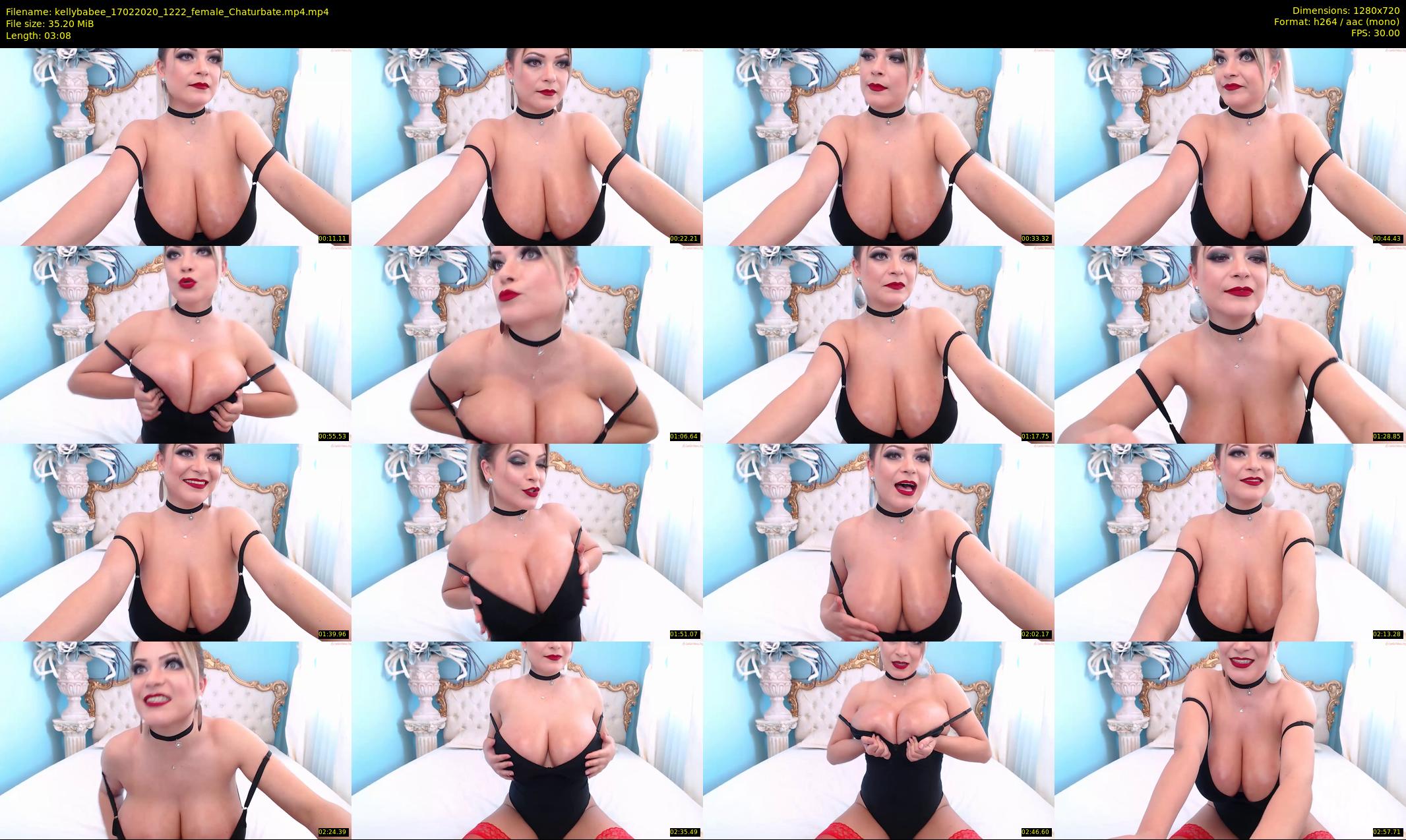 kellybabee — 4 minute Chaturbate female cam show recording, 720p, Feb 17, 2020