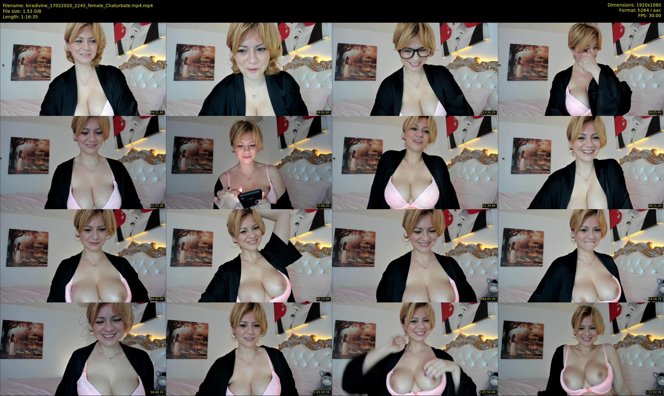 kiradivine — 77 minute Chaturbate female cam show recording, 1080p, Feb 17, 2020