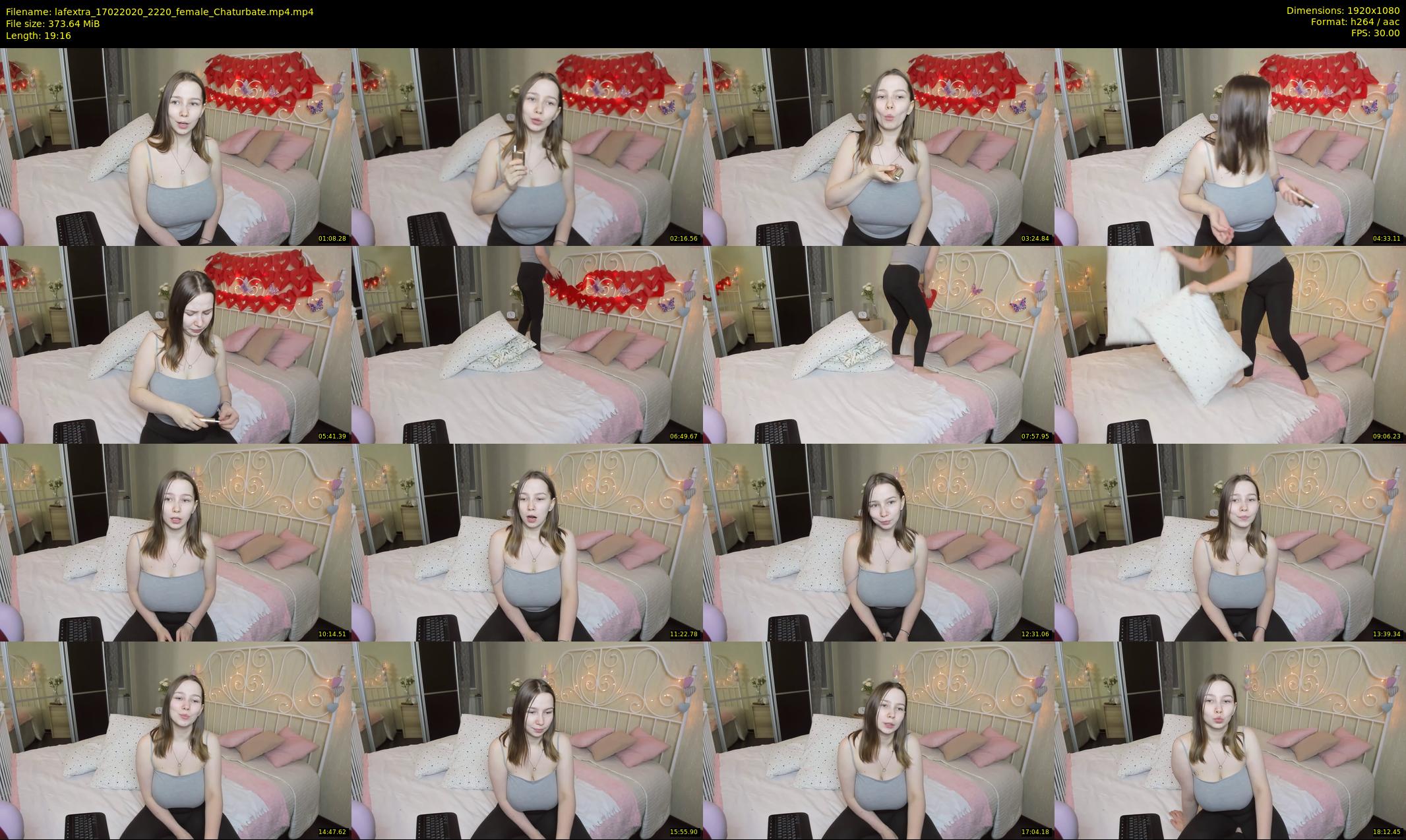 lafextra — 20 minute Chaturbate female cam show recording, 1080p, Feb 17, 2020