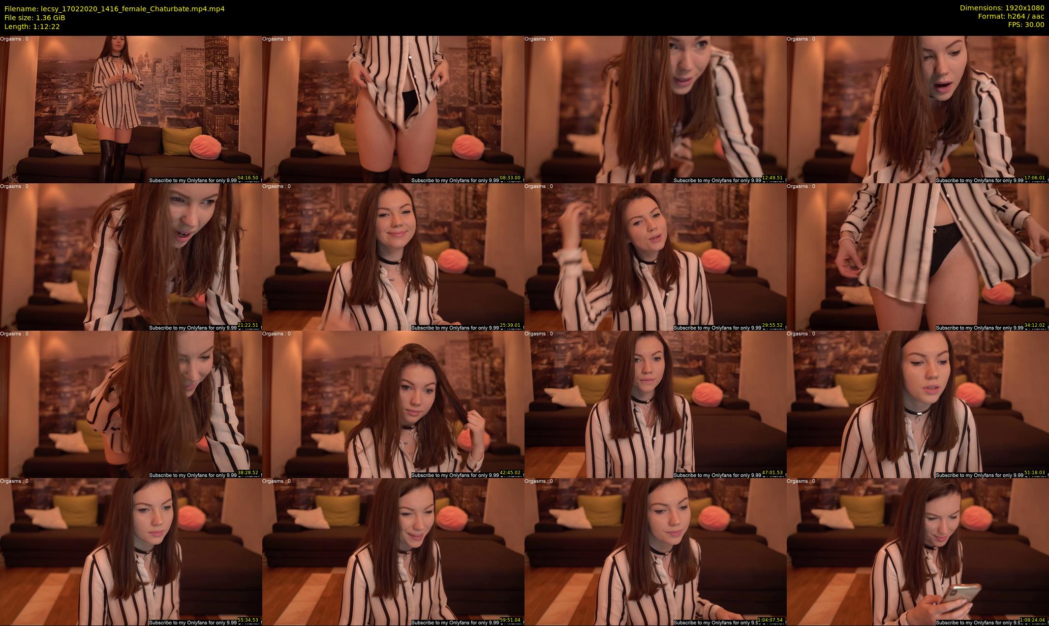 lecsy — 73 minute Chaturbate female cam show recording, 1080p, Feb 17, 2020