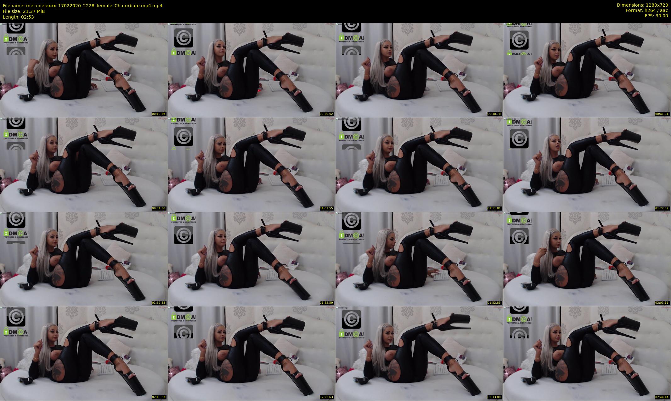 melanielexxx — 3 minute Chaturbate female cam show recording, 720p, Feb 17, 2020