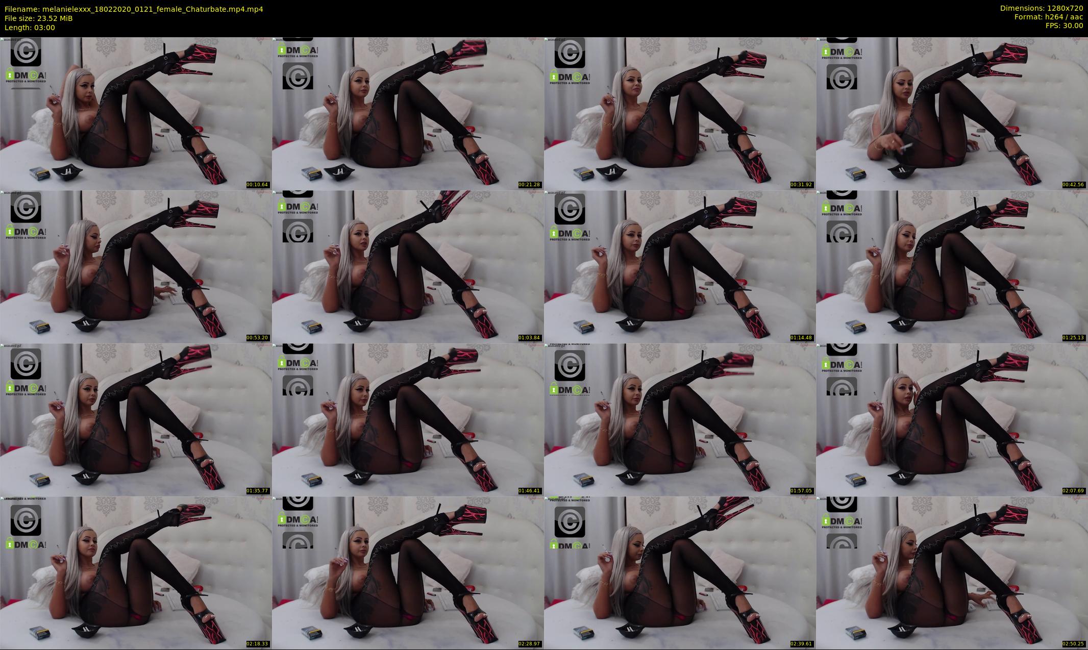melanielexxx — 3 minute Chaturbate female cam show recording, 720p, Feb 18, 2020